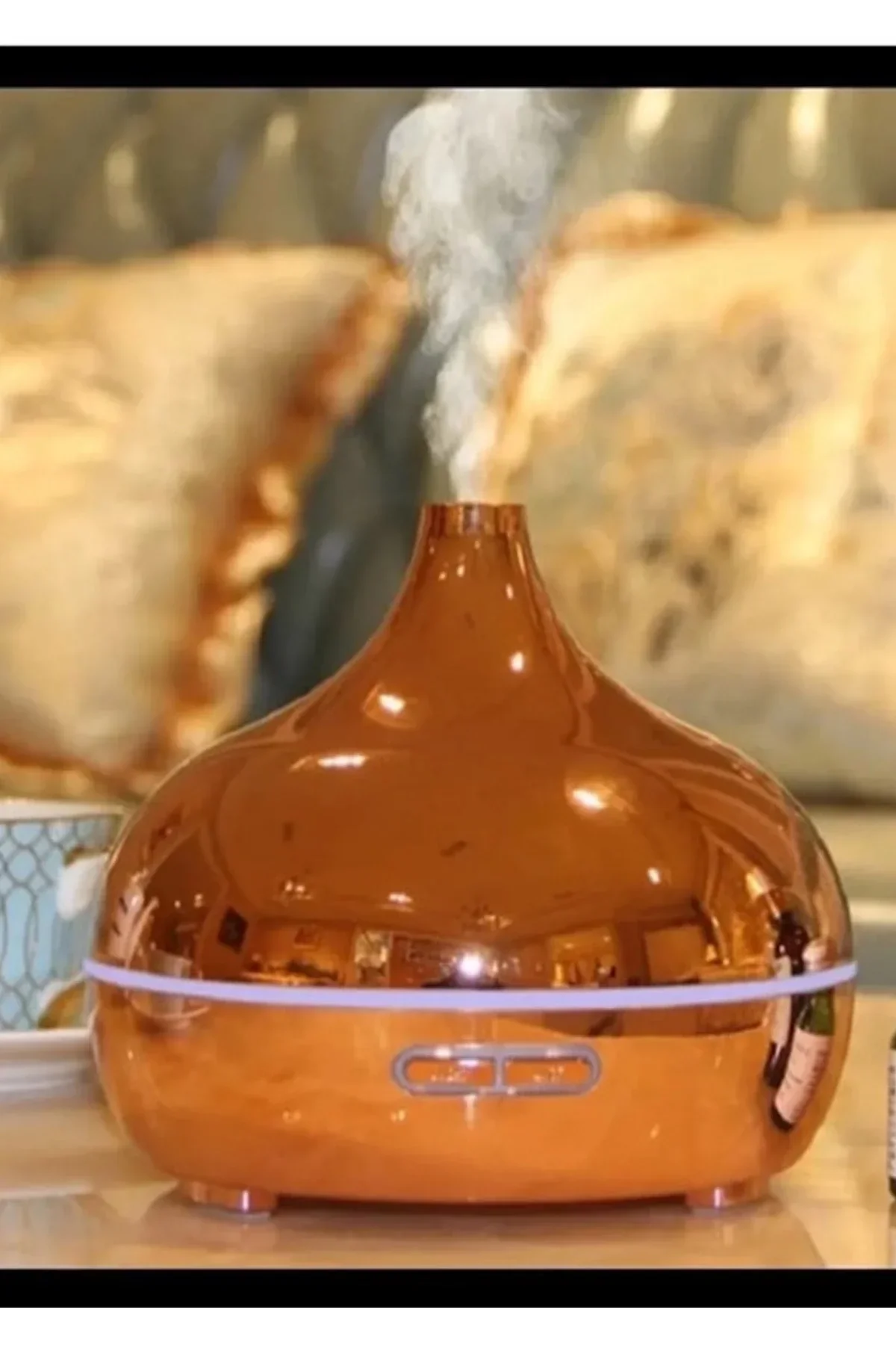 Hava Nemlendirici Parlak Gold Aromatik Oda Kokusu 550 Ml Kahve Aroma Difüzörü Buhar Nemlendırıcı - Just Cheap Store Görsel 3