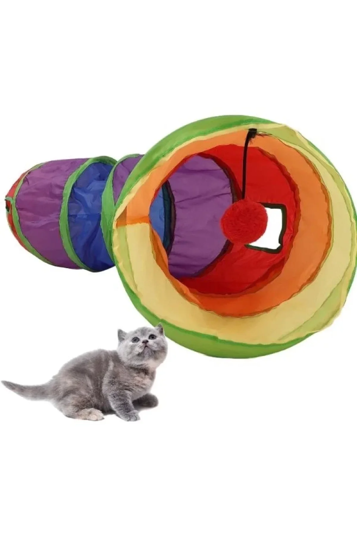 Kedi Oyun Tüneli 125 Cm - Just Cheap Store Görsel 4