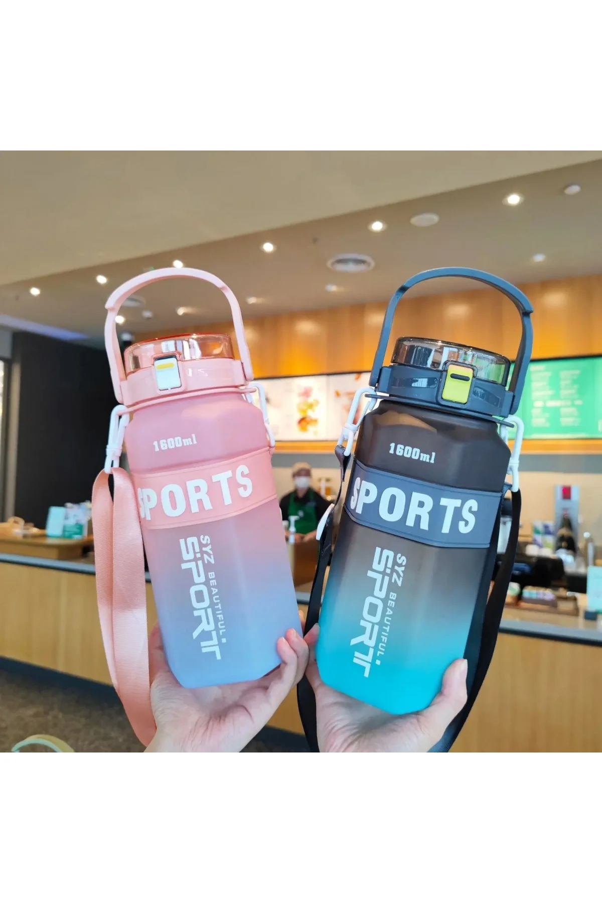 Sport Su Matarası 1600 Ml Bpa İçermez Alk2962 - Just Cheap Store Görsel 2
