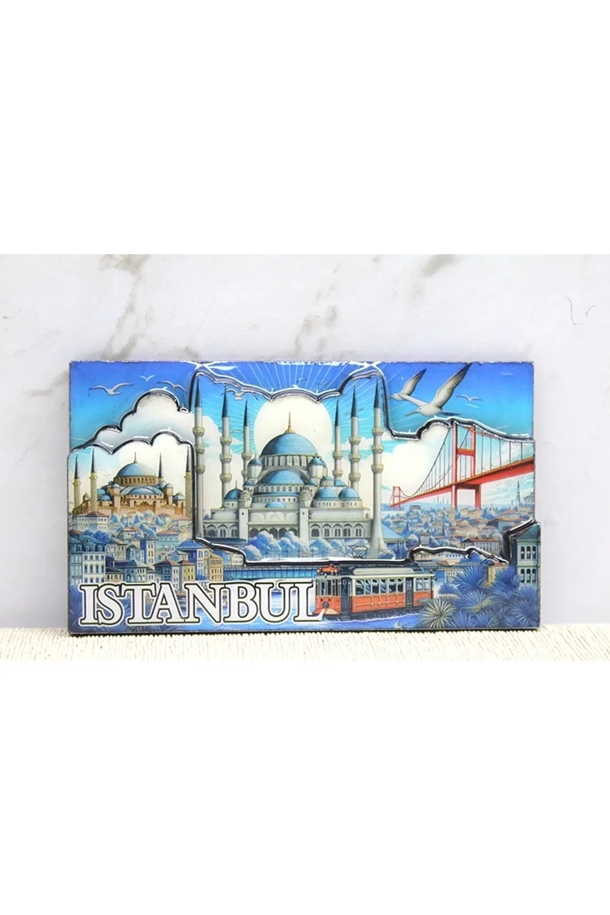 Ahşap İstanbul Temalı Magnet Alk4362