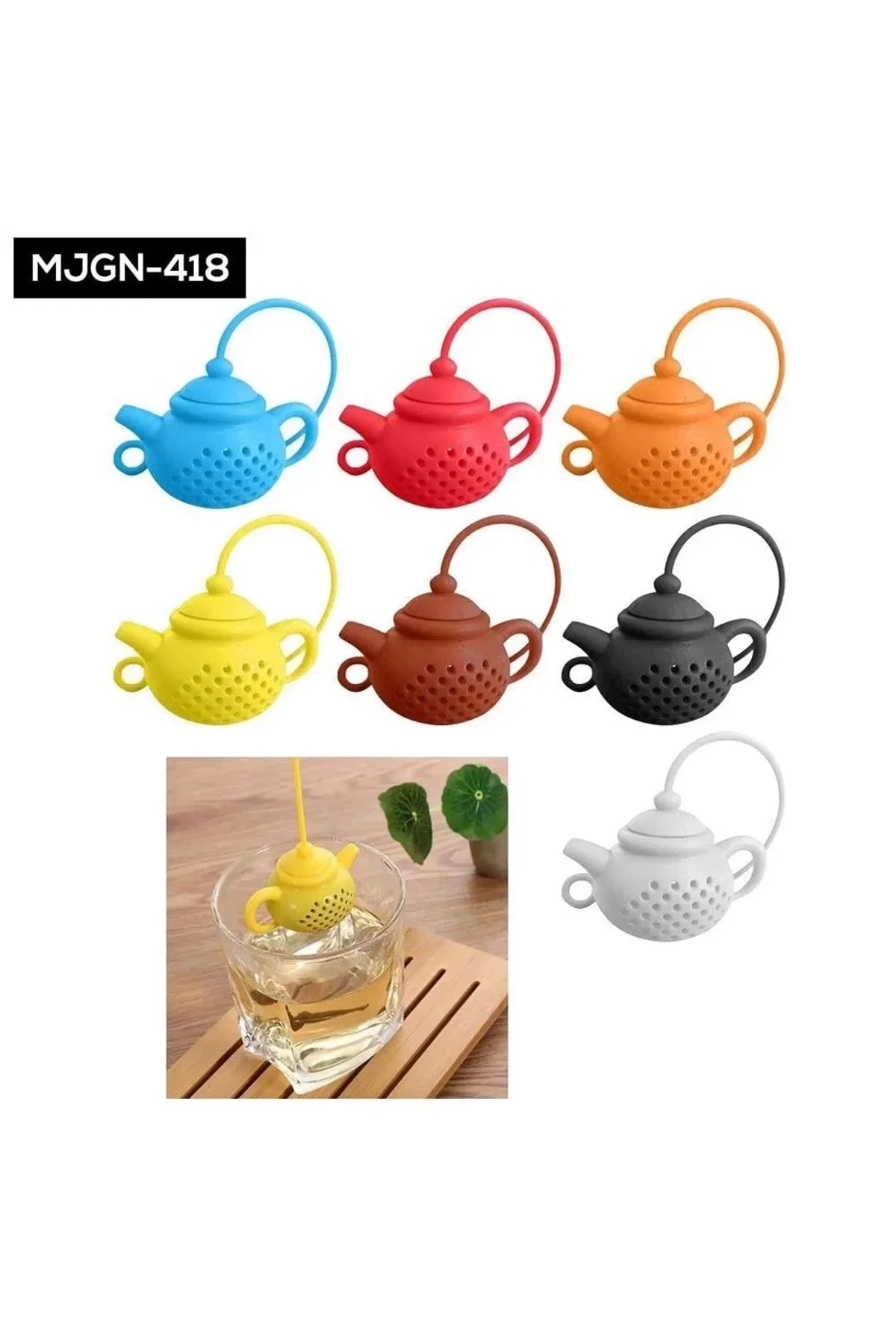 Çaydanlık Tasarımlı Çay Demleme Süzgeçi - Just Cheap Store Görsel 2