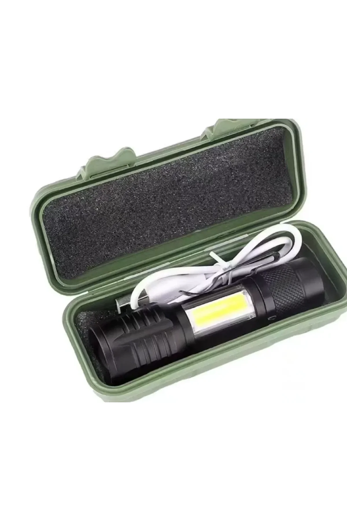 Ws-5454 Taktik El Feneri Usb Şarj Edilebilir Kamp Feneri Cob Zumlanabilir Mini Taşınabilir El Feneri - Just Cheap Store Görsel 3