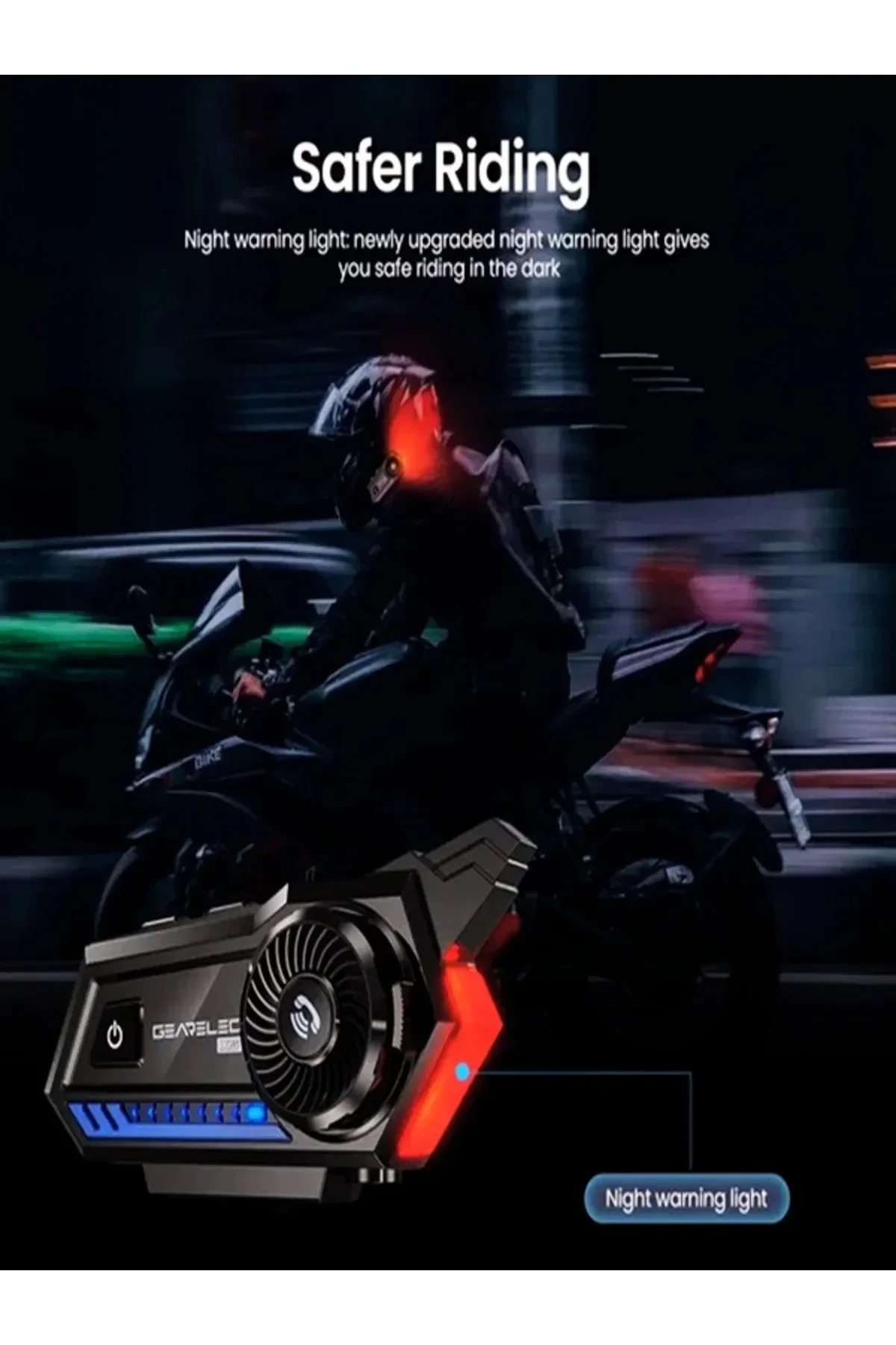 Vothoon Bt57 Motosiklet Kask Kulaklık Intercom Işıklı Motorsiklet Interkom - Just Cheap Store Görsel 3