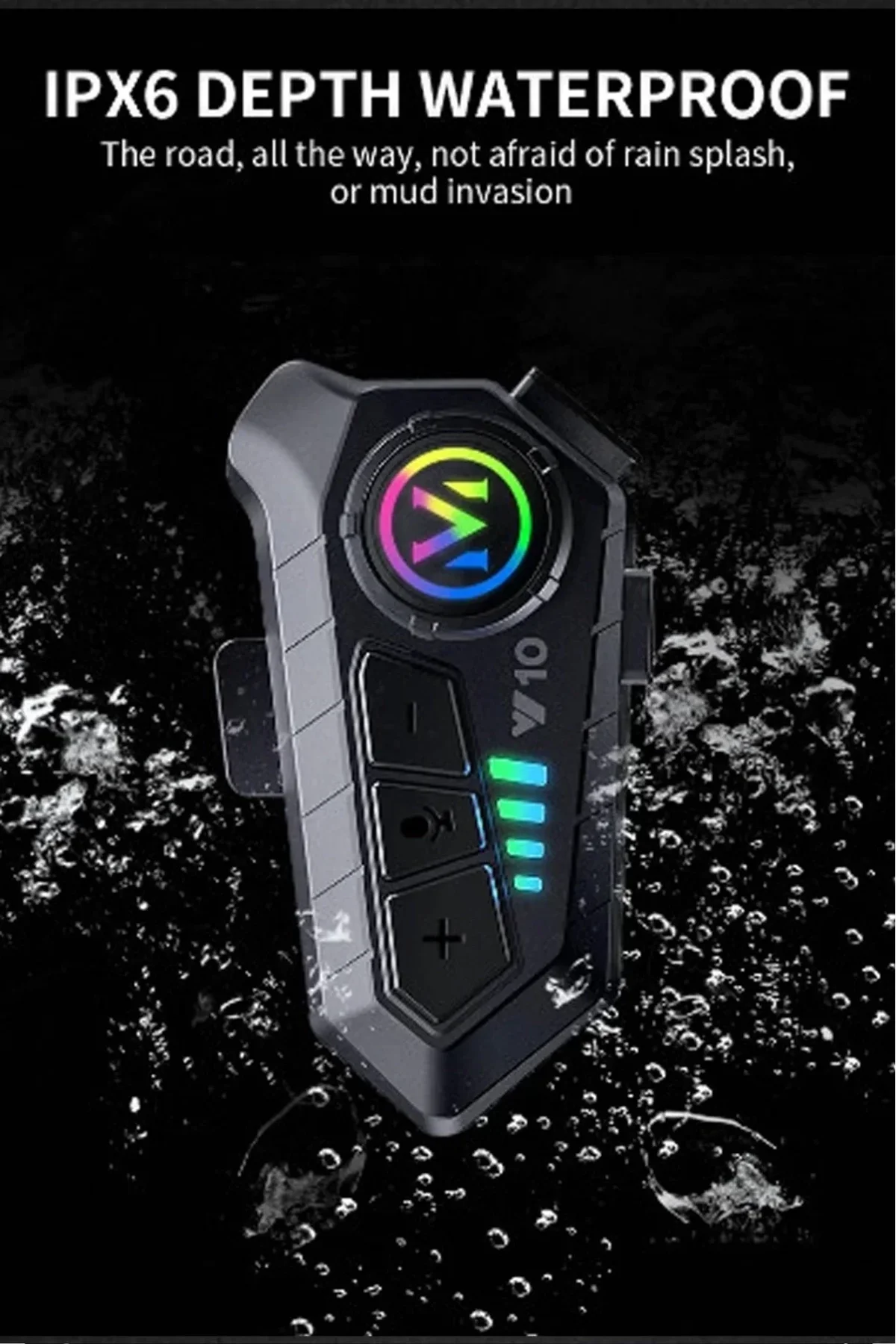 Y10 Kask Kulaklık Bluetooth Motosiklet Kulaklık 5,3 Bluetooth Intercom Motorsiklet Kulaklık - Just Cheap Store Görsel 5