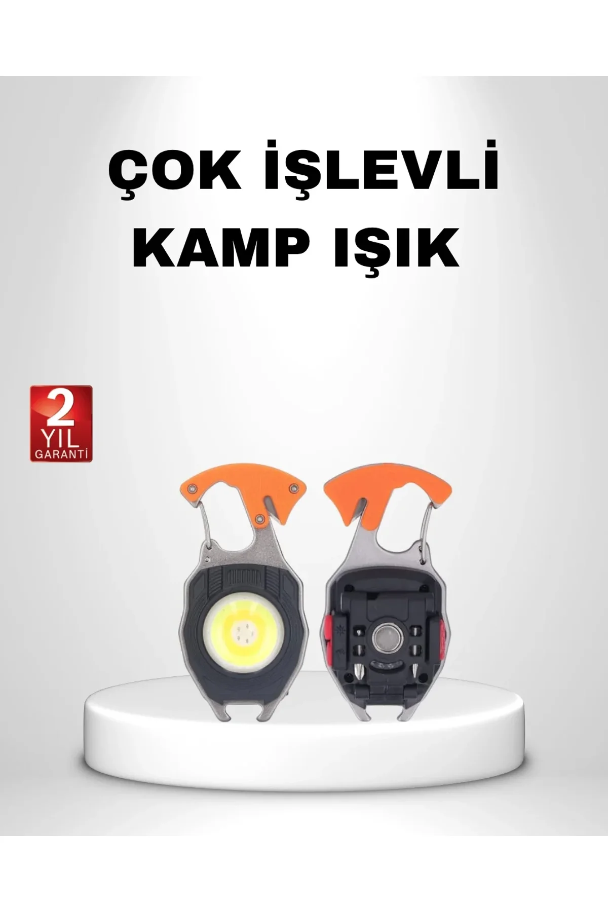 Mini Led Anahtarlık Fener – Şişe Açacağı, Tornavida, Düdük Ve Usb Şarj Özellikli - Just Cheap Store Görsel 2
