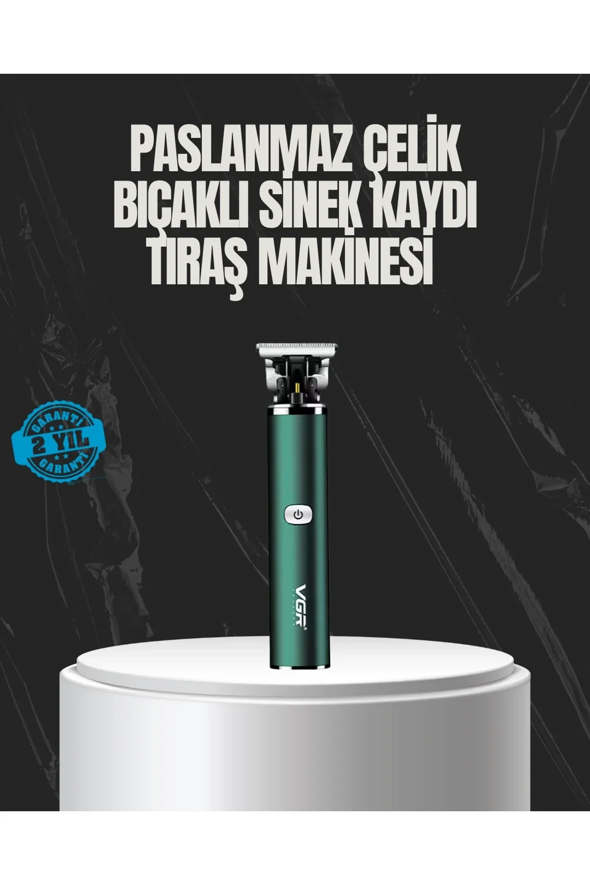 Paslanmaz Çelik Başlıklı Su Geçirmez Şarjlı Saç Kesme Makinesi - Just Cheap Store Görsel 2