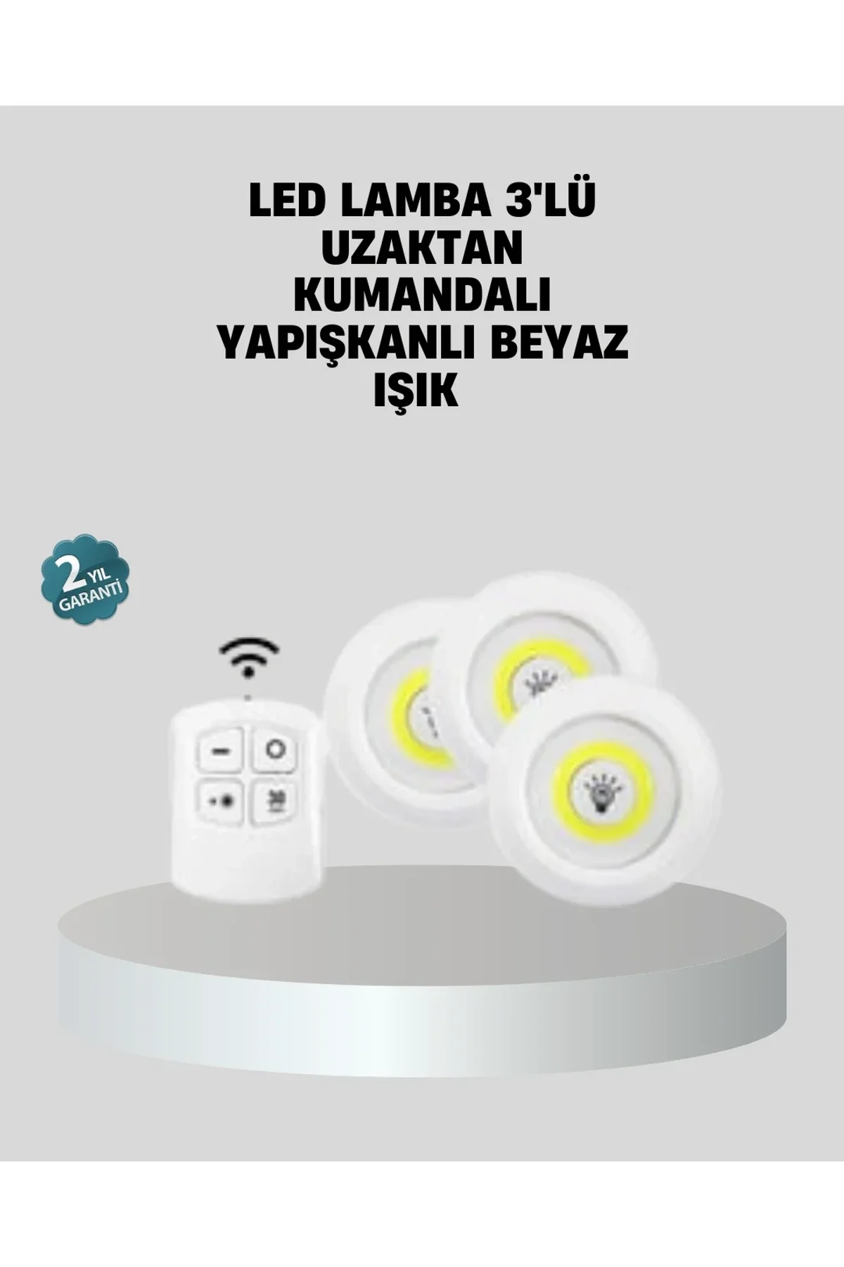 Uzaktan Kumandalı 3’lü Ayarlanabilir Spot Led Işık Seti - Just Cheap Store Görsel 2