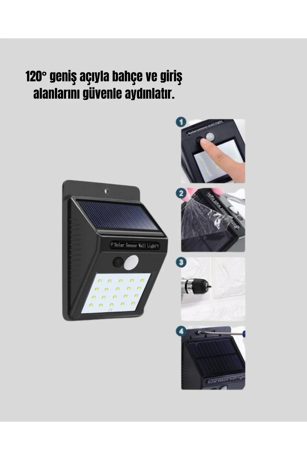 4 Modlu Solar Led Bahçe Ve Garaj Lambası - Just Cheap Store Görsel 4