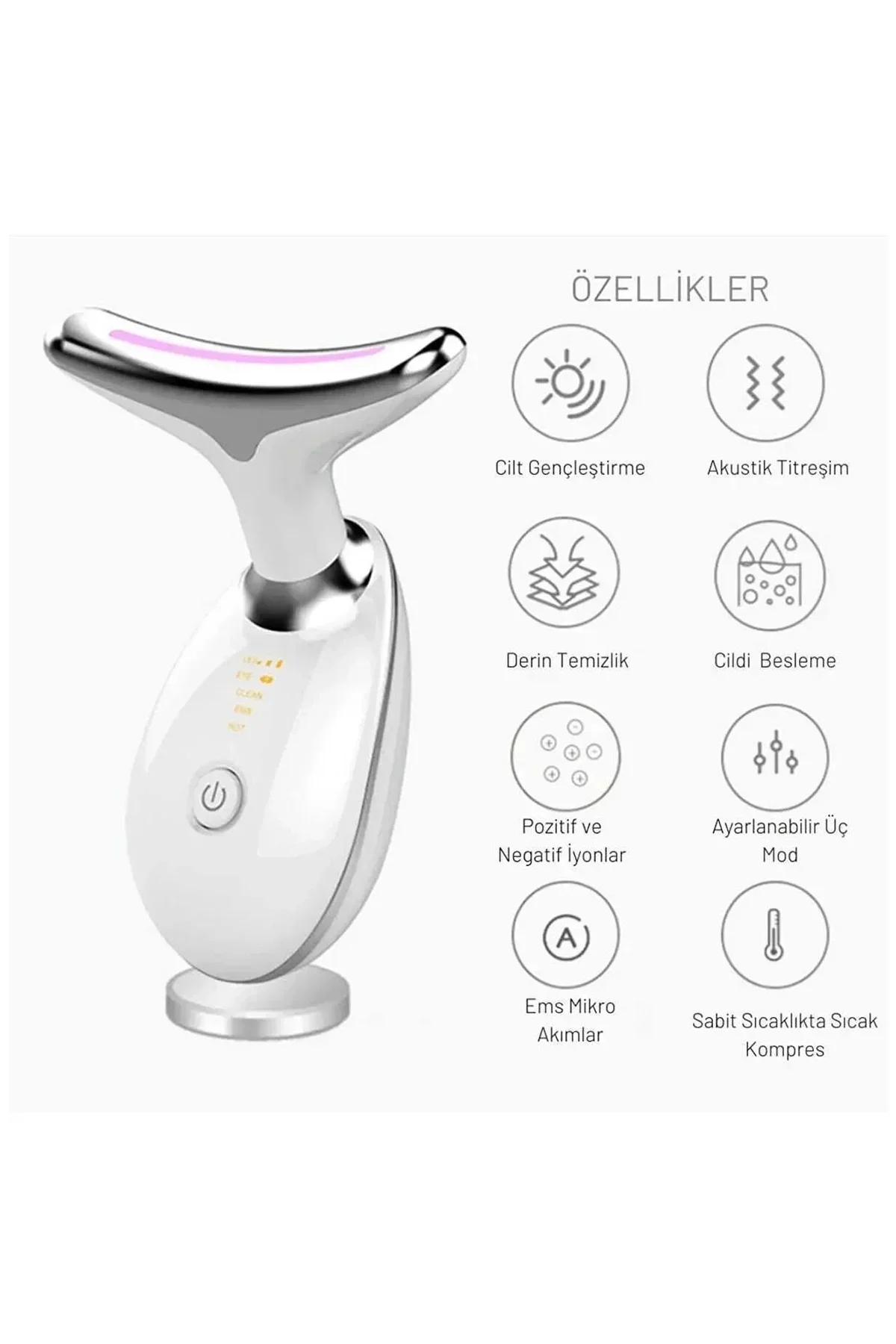 Yüz Ve Boyun Kırşıklık Giderici Ems Güzellik Cihazı ( Gıdık,sarkma,kırışıklık) - Just Cheap Store Görsel 5
