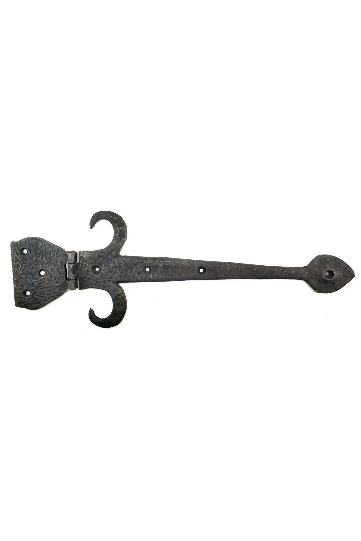 Antika Tarz Dekoratif Pirinç Kuyruklu Çanak Menteşe - 137x390 Mm, Oksit