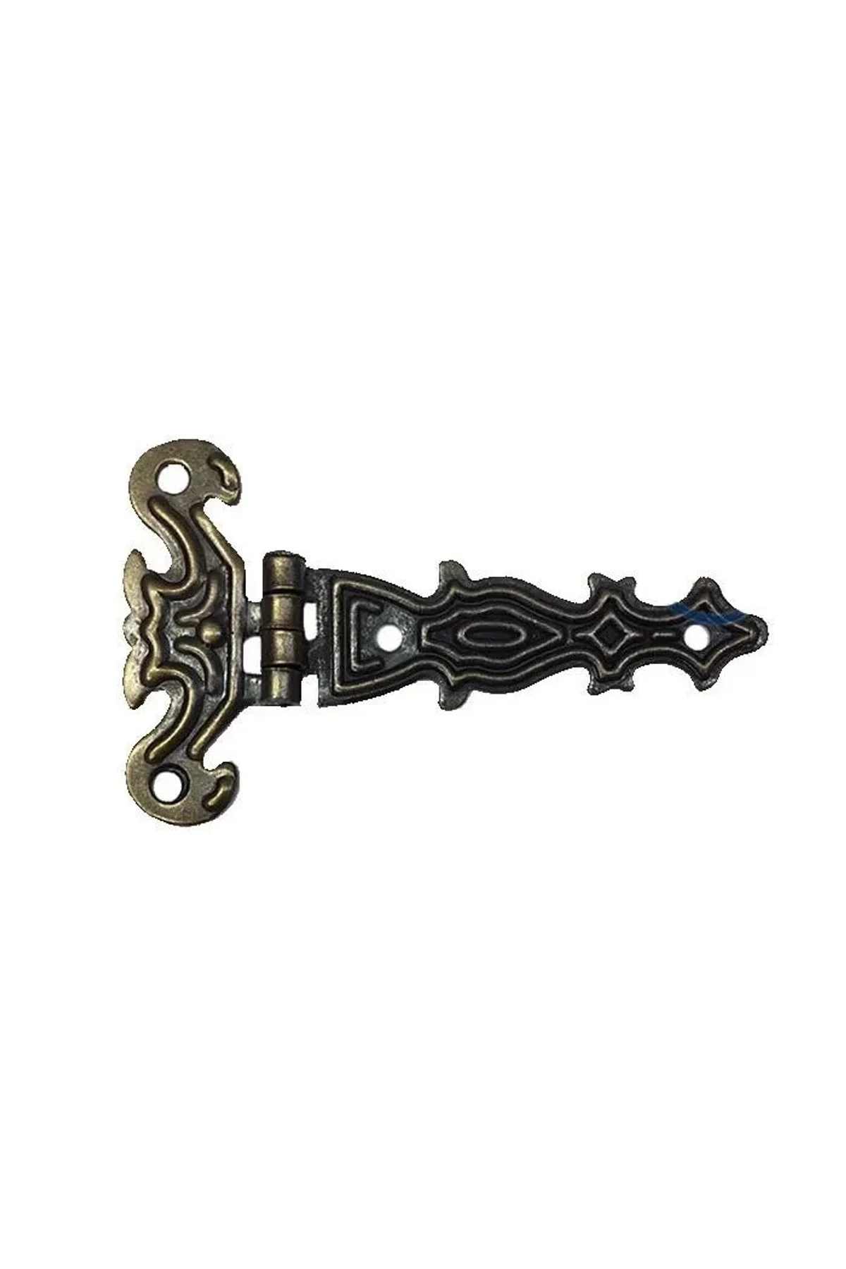 Dekoratif, Sac Tek Kuyruklu Menteşe - 40x68 Mm, Küçük, Antik, 100 Adet