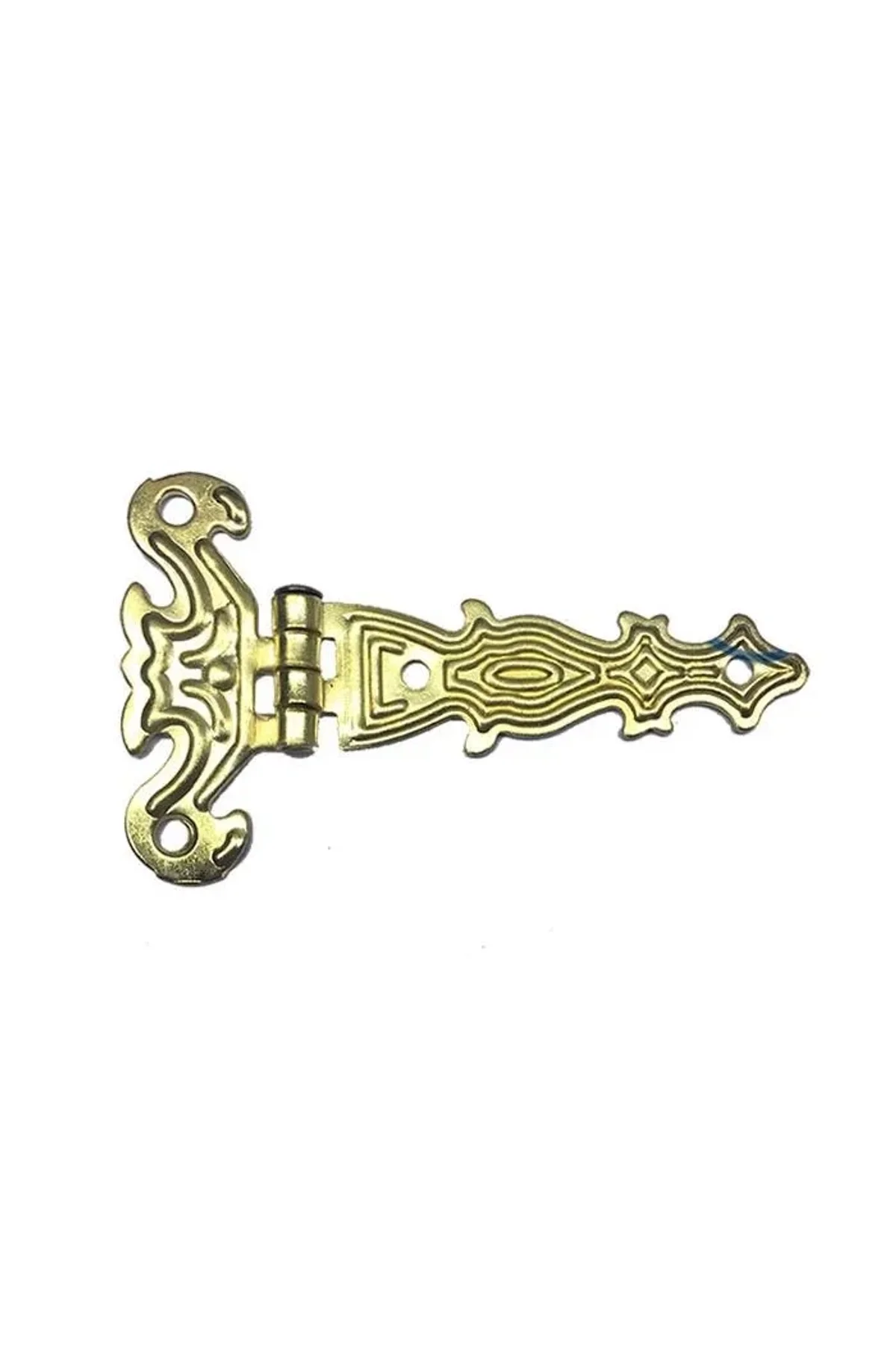 Dekoratif, Sac Tek Kuyruklu Menteşe - 40x68 Mm, Küçük, Sarı, 100 Adet