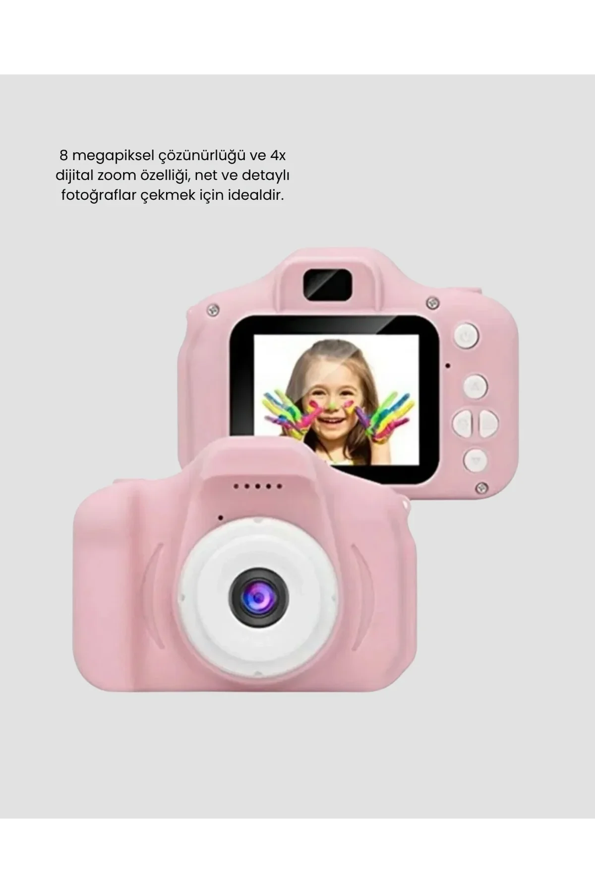 Pembe Mini 1080p Hd Çocuk Kamera – 8mp, Video Kaydı,tf Kart Destekli - Just Cheap Store Görsel 5