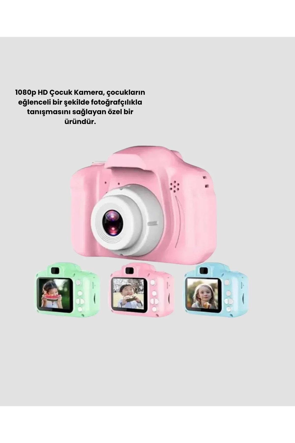 Pembe Mini 1080p Hd Çocuk Kamera – 8mp, Video Kaydı,tf Kart Destekli - Just Cheap Store Görsel 4