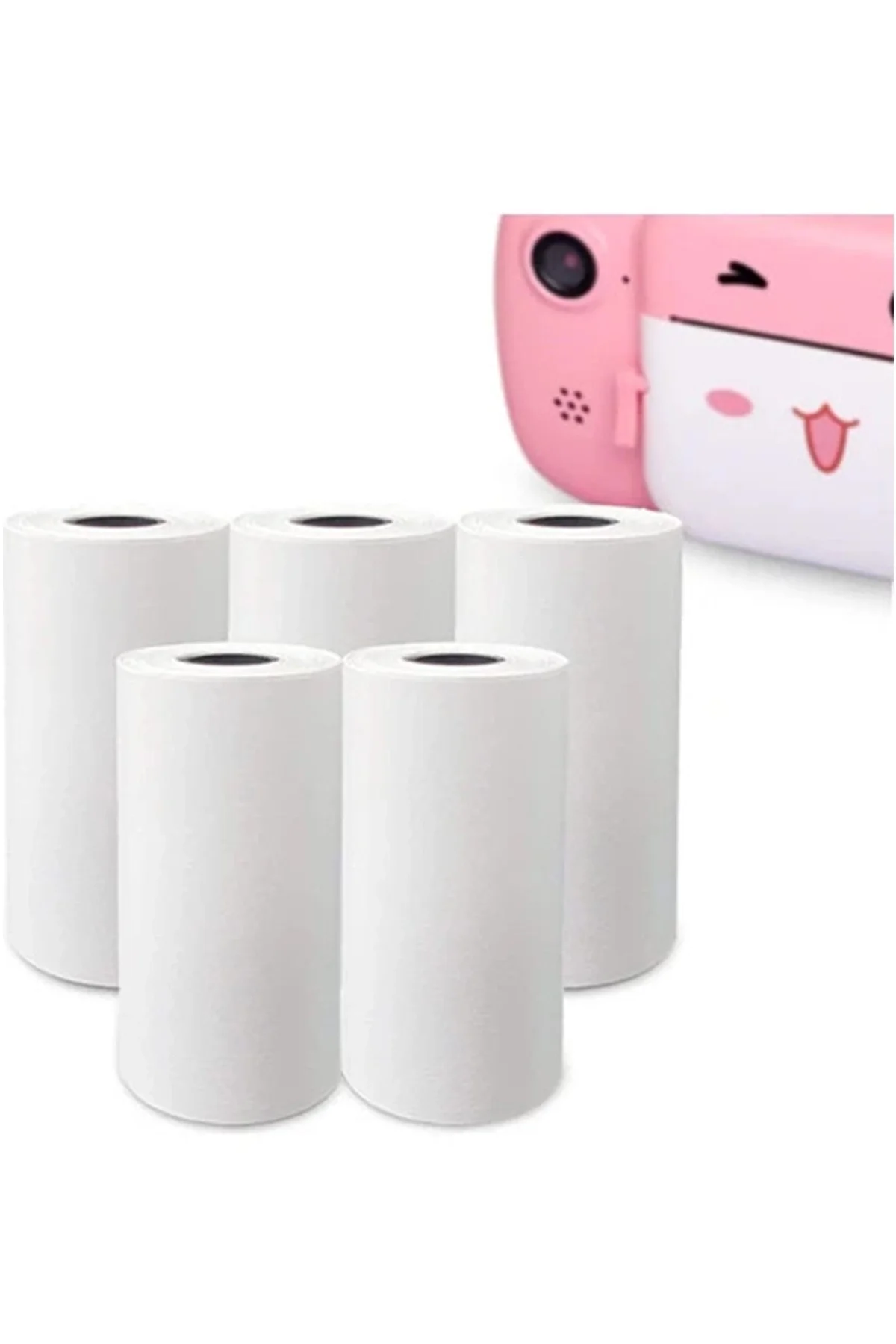 Çocuk Fotoğraf Makinesi Yedek Termal Baskı Kağıdı (6’lı Rulo) – 57x25mm - Just Cheap Store Görsel 2