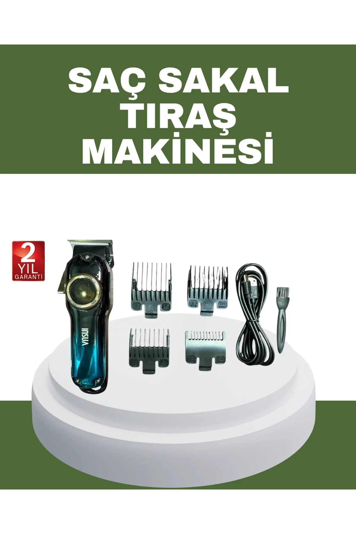 Güçlü Motorlu Paslanmaz Çelik Bıçaklı Saç Kesim Makinesi
