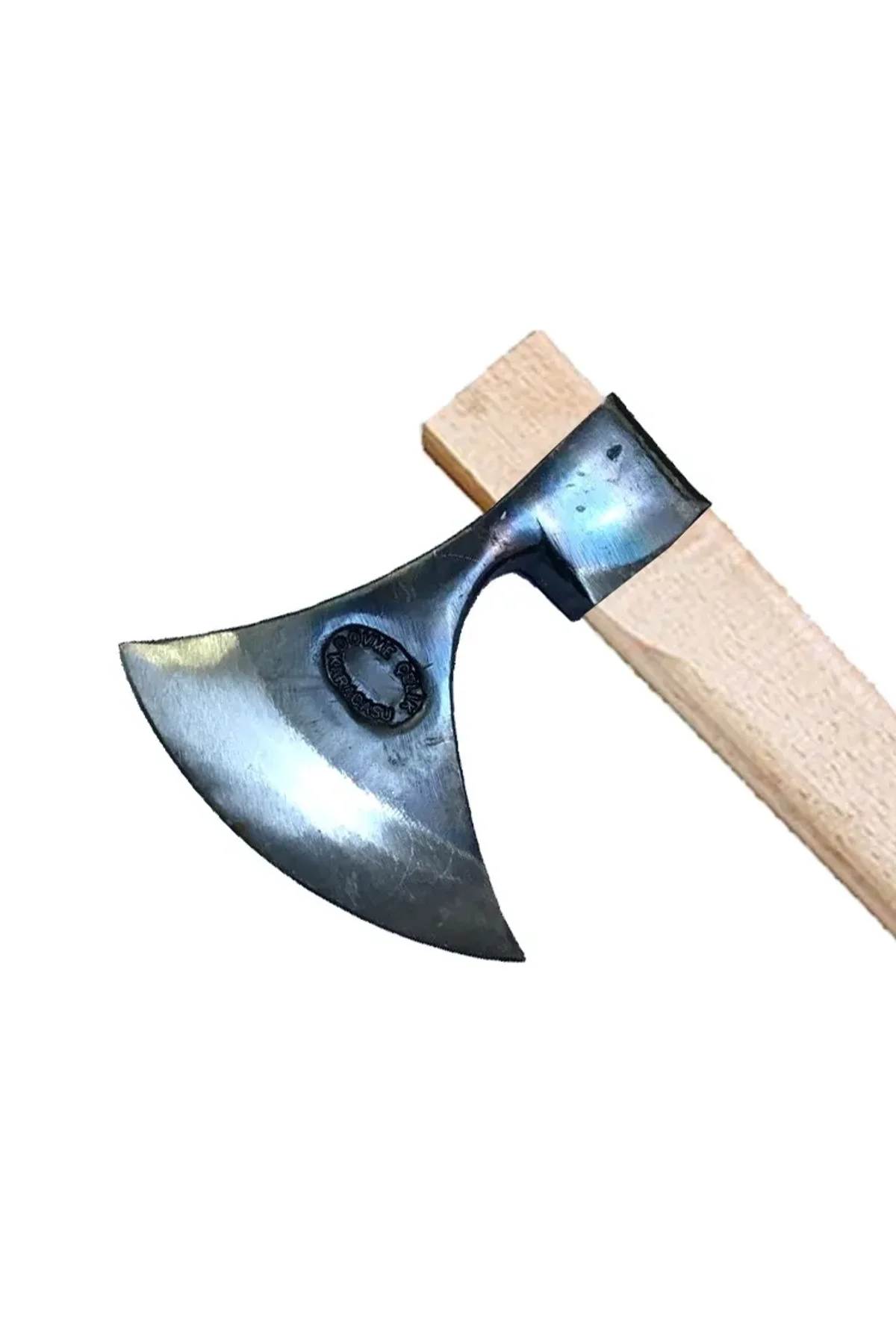 Karacasu Saplı Ay Balta 90 Cm - Dövme Çelikten