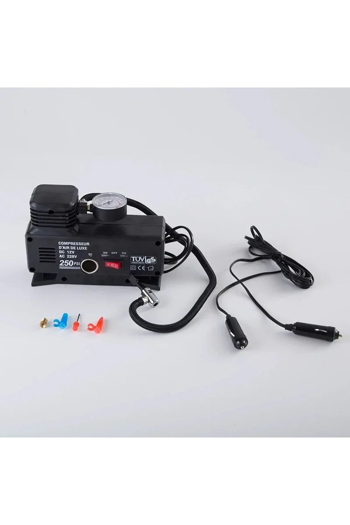 220v Ile 12v Oto Elektriği Çalışan Hava Lastik Şişirme Kompresörü 250 Psı Çok Amaçlı Yol Yardımı - Just Cheap Store Görsel 5