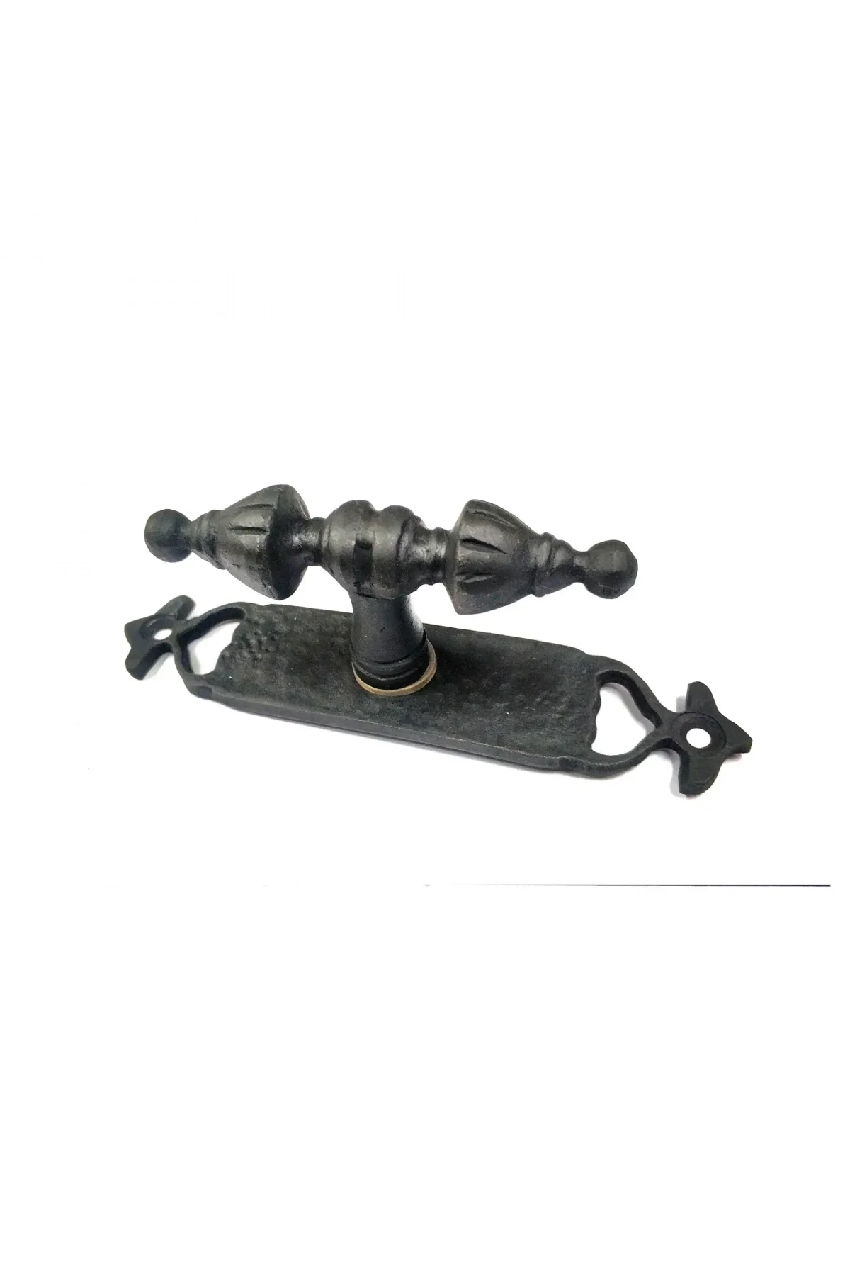 Antika Tarz Dekoratif Pirinç Burma Pencere Kolu - 152x32 Mm, Oksit - Just Cheap Store Görsel 2