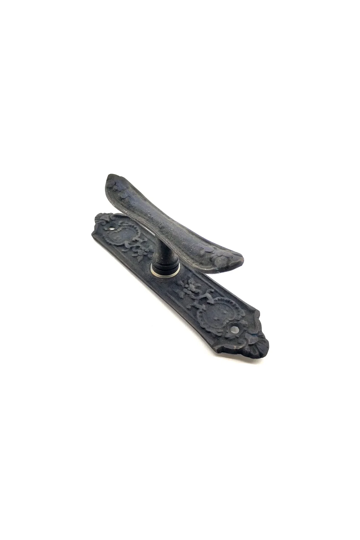 Antika Tarz Dekoratif Pirinç Çiçekli Pencere Kolu - 165x38 Mm, Oksit - Just Cheap Store Görsel 2