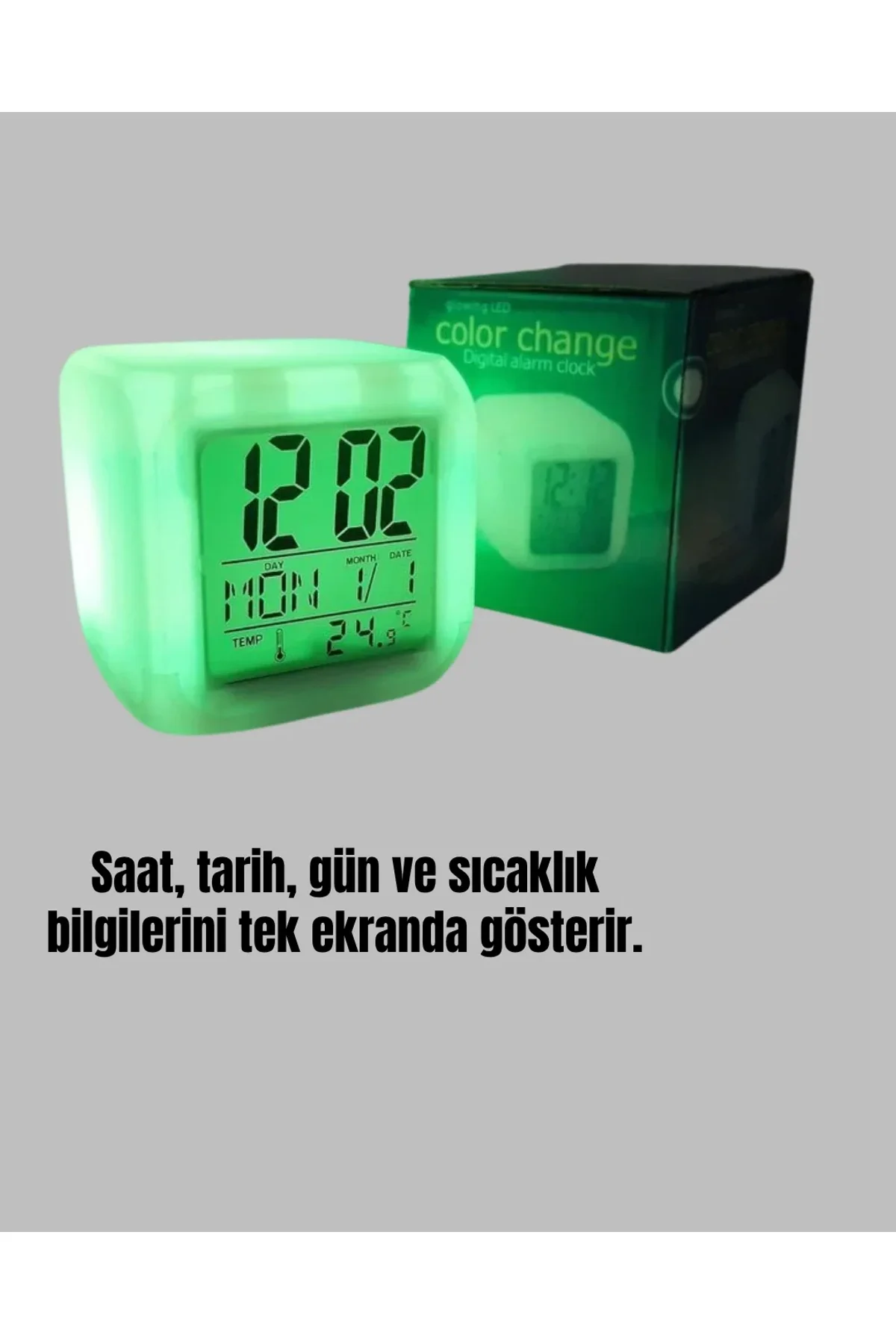 Küp Çalar Saat - Just Cheap Store Görsel 5