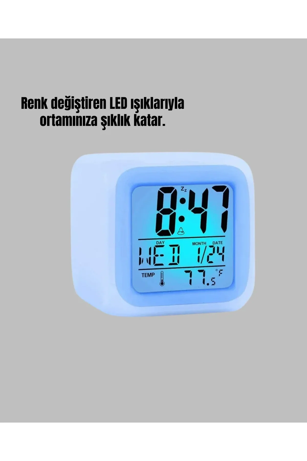 Küp Çalar Saat - Just Cheap Store Görsel 3