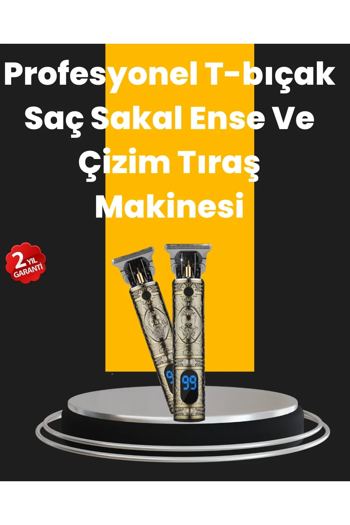 0.1 Mm Hassas Kesim Tıraş Makinesi Şarjlı Metal Gövde - Just Cheap Store Görsel 2
