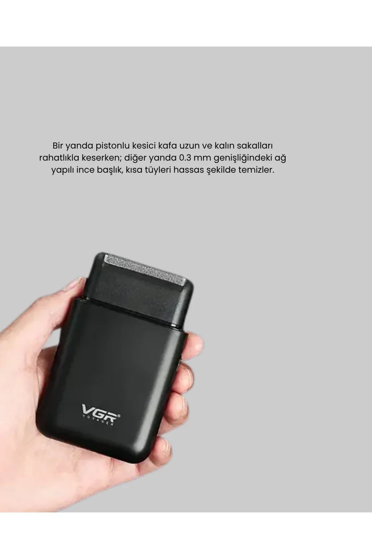 Taşınabilir Elektrikli Tıraş Makinesi Usb Şarjlı 5w Motor Ve 0.3 Mm Hassas Kesim - Just Cheap Store Görsel 3