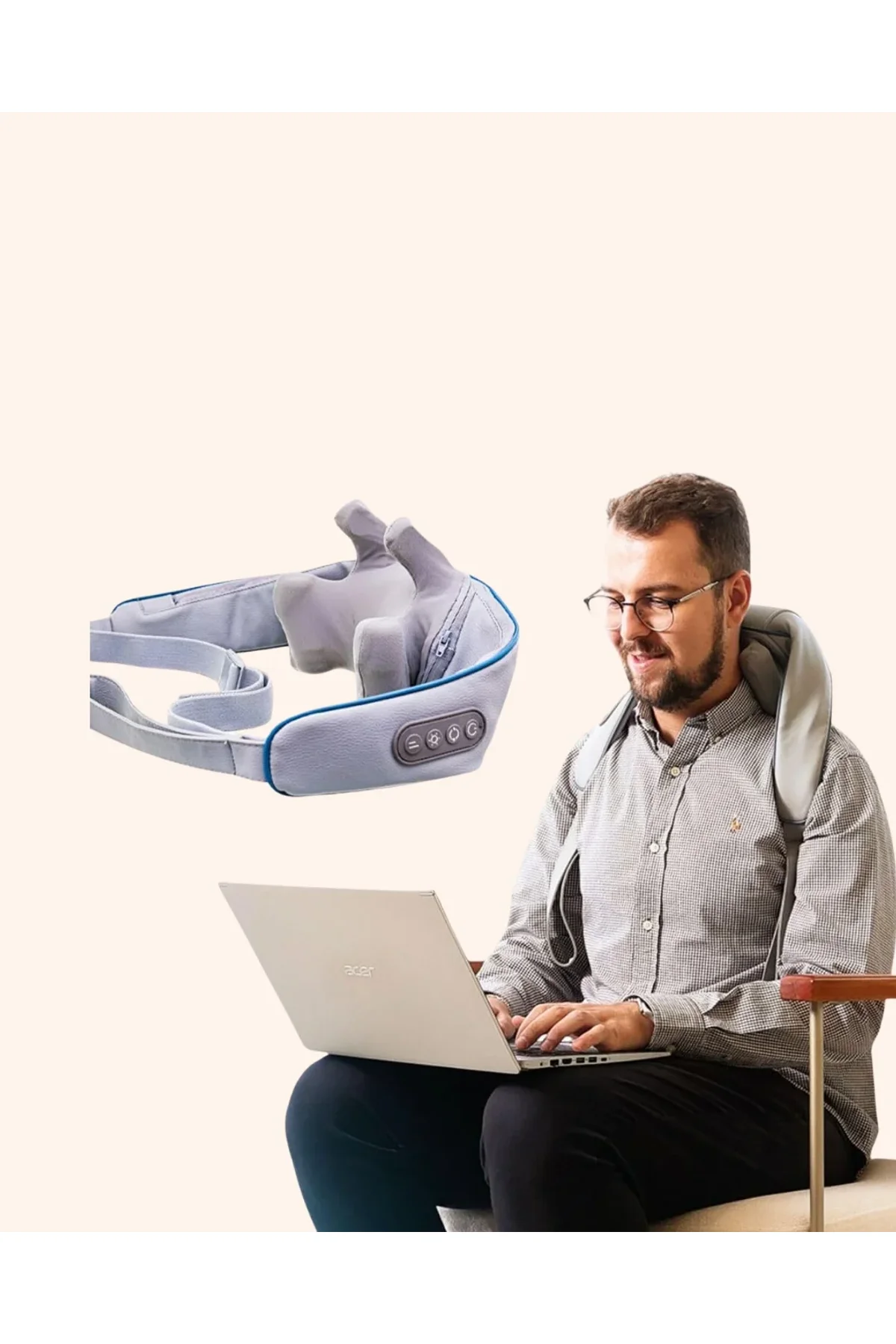 Pu Deri Taşınabilir Masaj Aleti | Çok Bölgeli Kullanım - Just Cheap Store Görsel 5