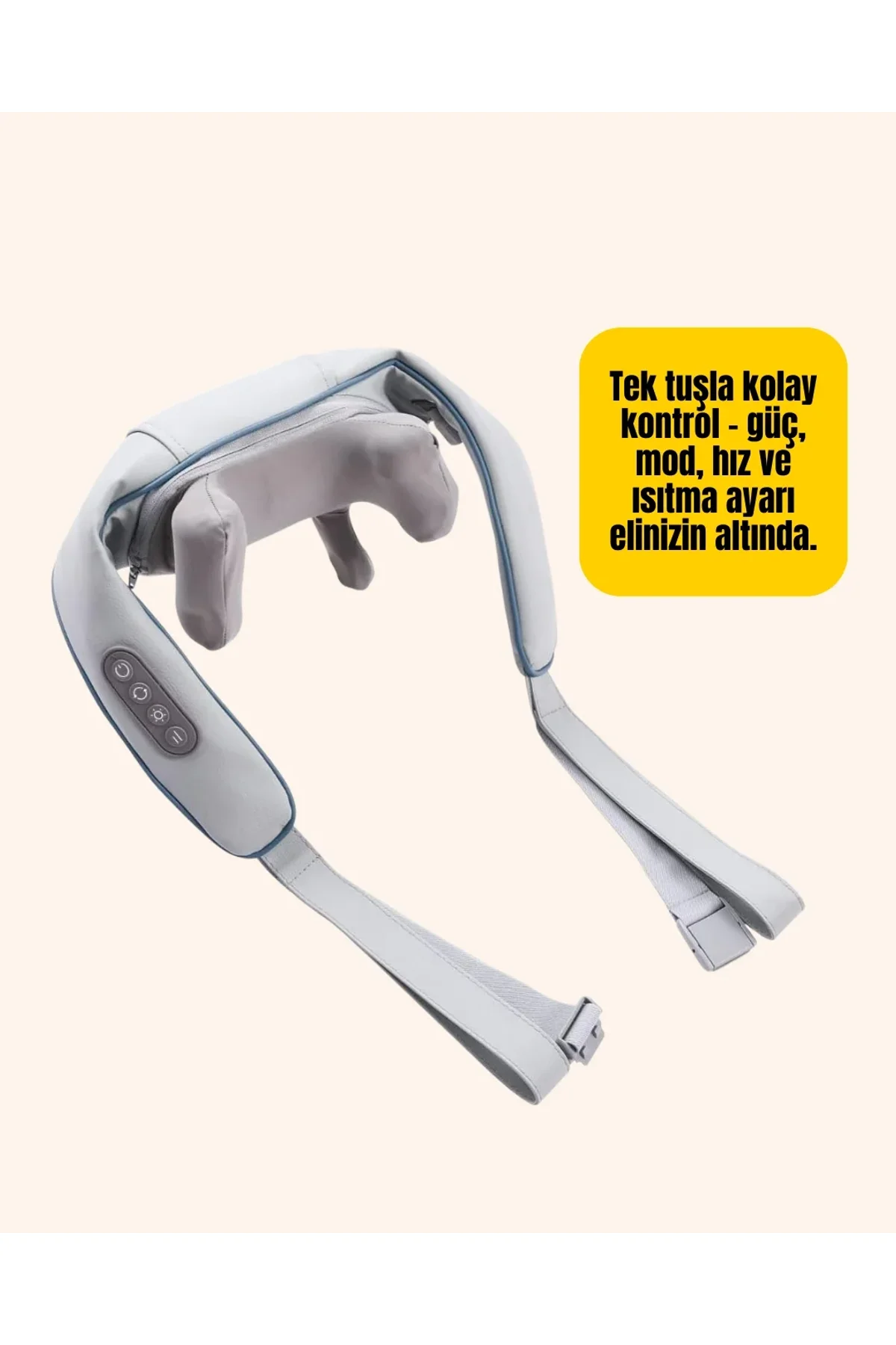 Kablosuz Boyun Ve Omuz Masaj Aleti | Isıtmalı Ve Yoğurmalı - Just Cheap Store Görsel 4