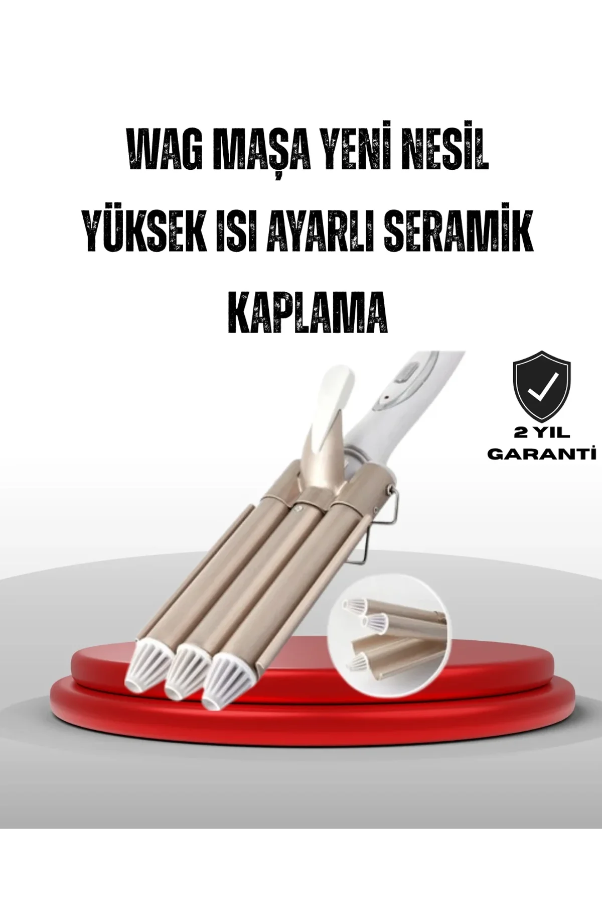 Ayarlanabilir Isı Ayarıyla Profesyonel Bukle Maşası – Hızlı Ve Nazik Şekillendirme - Just Cheap Store Görsel 2