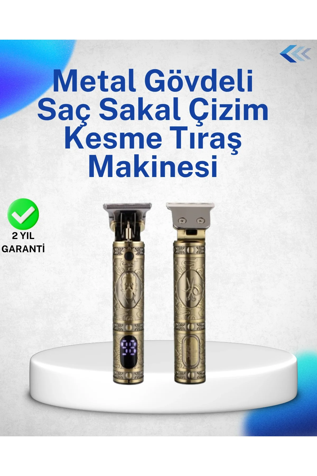 Dayanıklı Çelik Kafa Ve Güçlü Motorlu Saç Sakal Makinesi