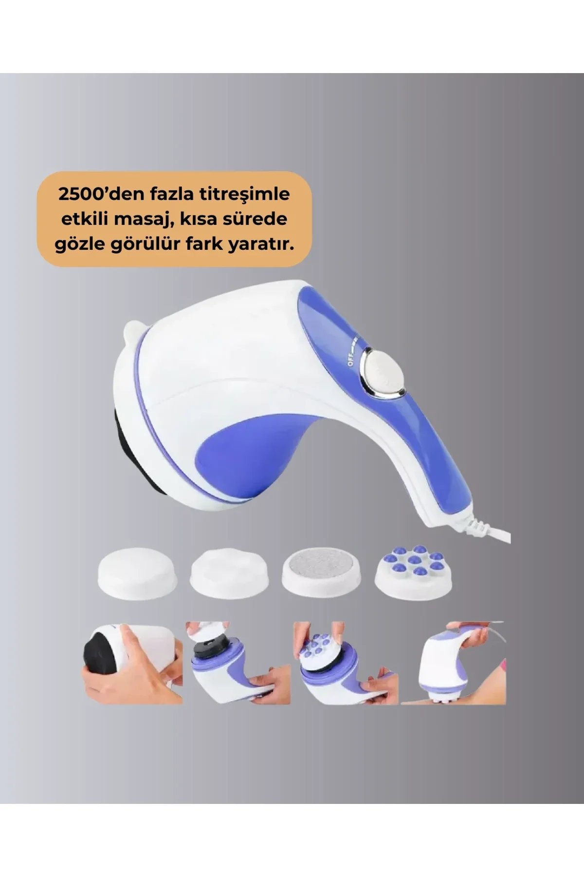 Ev Tipi Profesyonel Masaj Aleti – Tüm Vücut İçin Uygun - Just Cheap Store Görsel 5