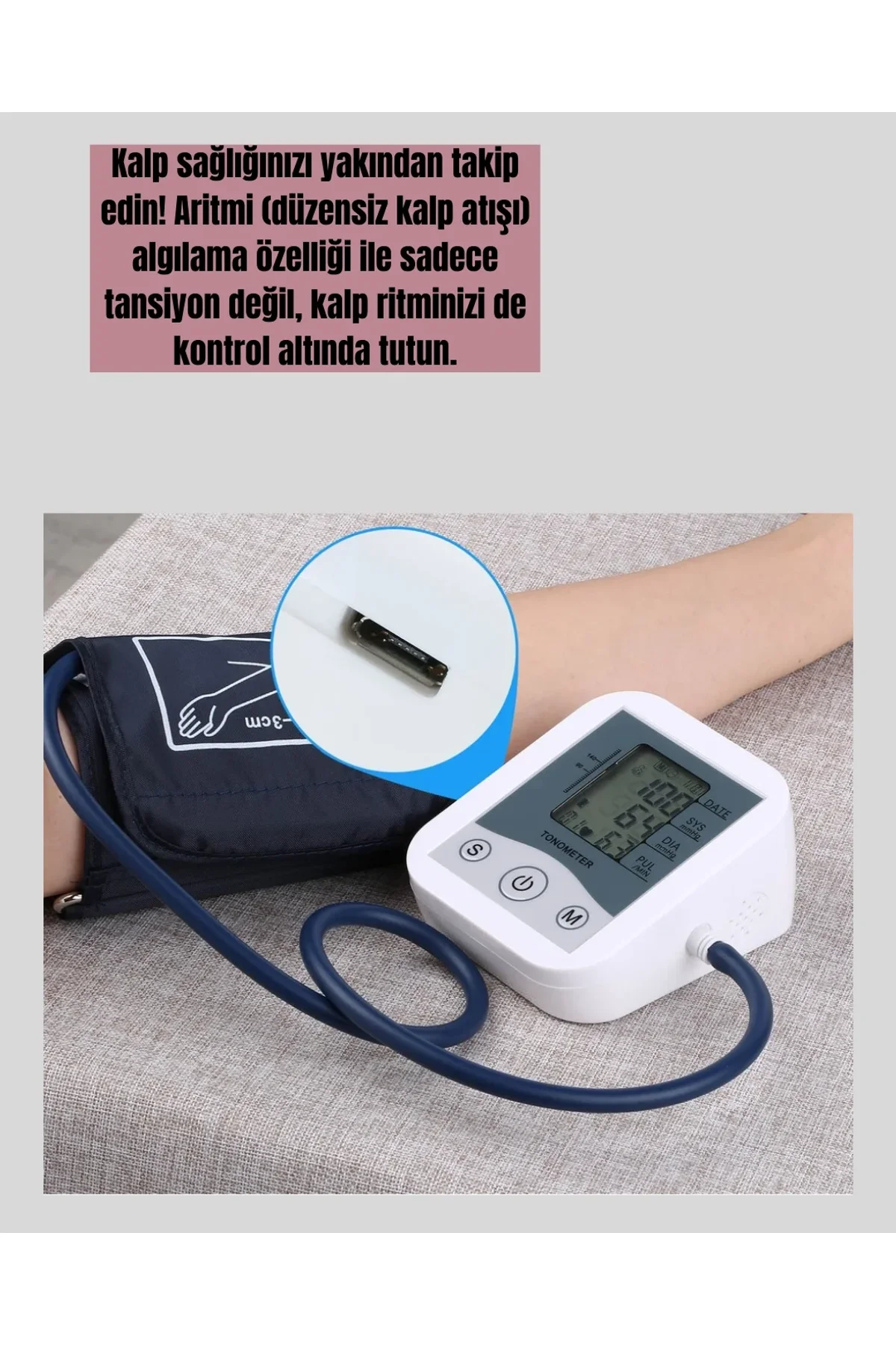 Taşınabilir Pil Ve Usb Girişli Tansiyon Aleti - Just Cheap Store Görsel 5