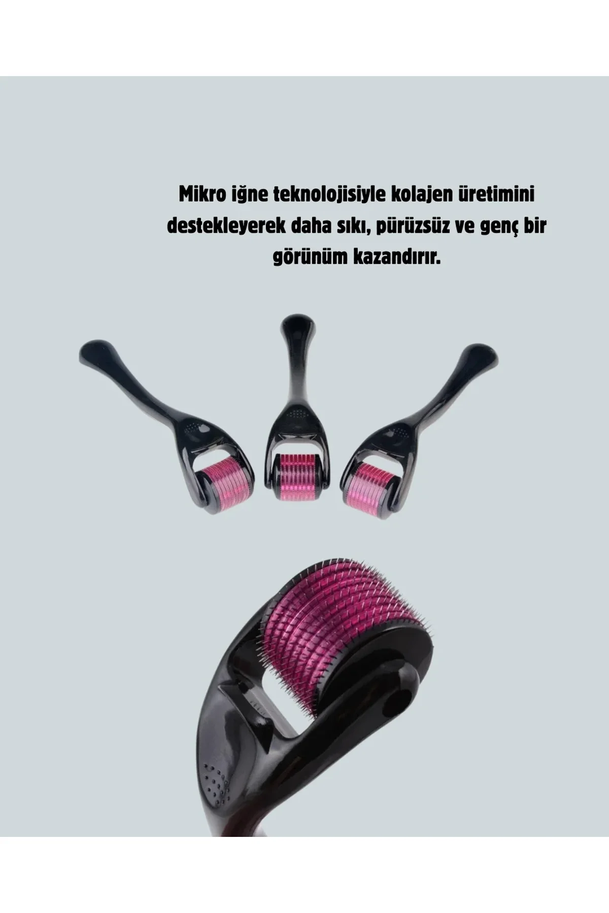 Dermaroller 1 Mm Akne İzleri Ve Çatlak Giderici Cilt Bakım Aleti - Just Cheap Store Görsel 3