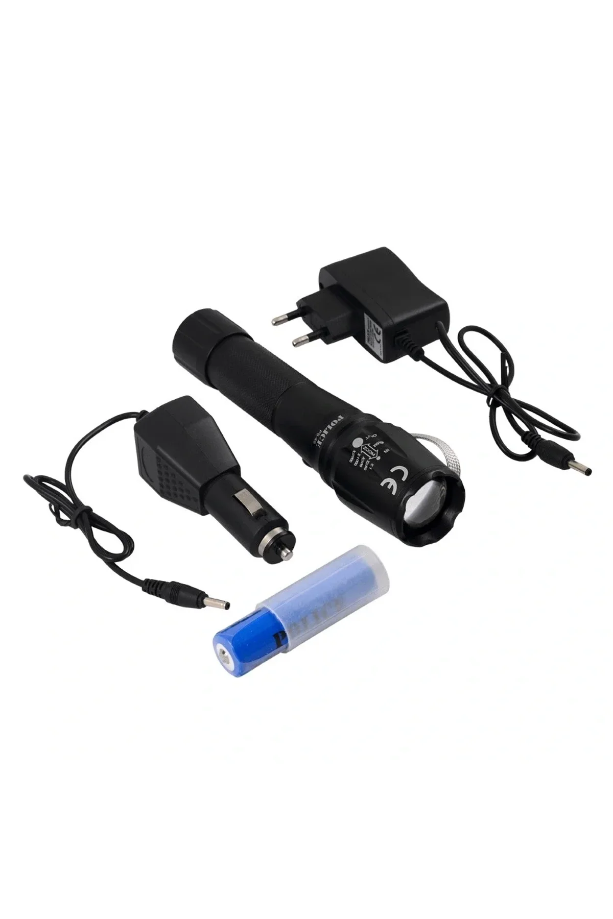 Ps-46 Xml-t6 Led El Feneri İle 500 Metreye Kadar Aydınlatma Sağlayın 5 Modlu Çalışma, 18650 Pil Ve K - Just Cheap Store Görsel 3