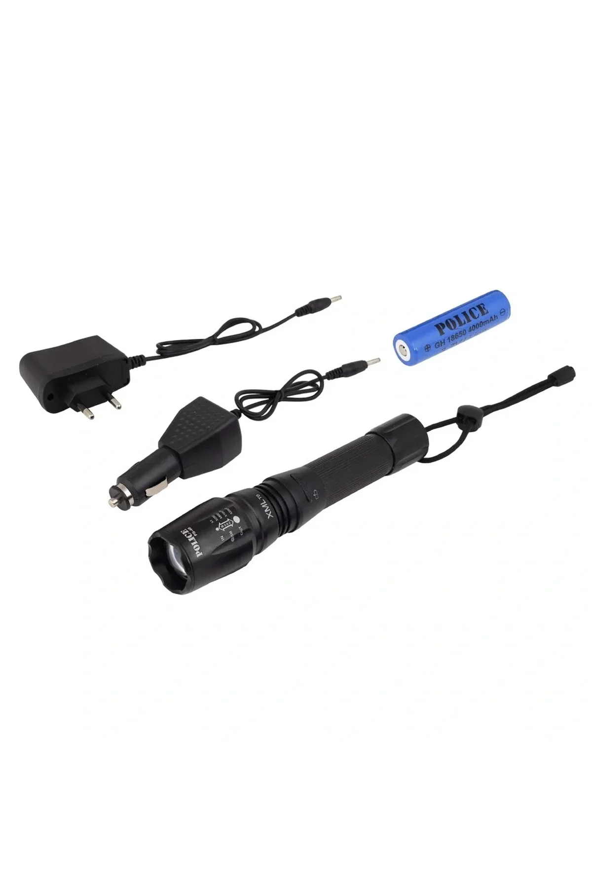 Ps-46 Xml-t6 Led El Feneri İle 500 Metreye Kadar Aydınlatma Sağlayın 5 Modlu Çalışma, 18650 Pil Ve K - Just Cheap Store Görsel 2