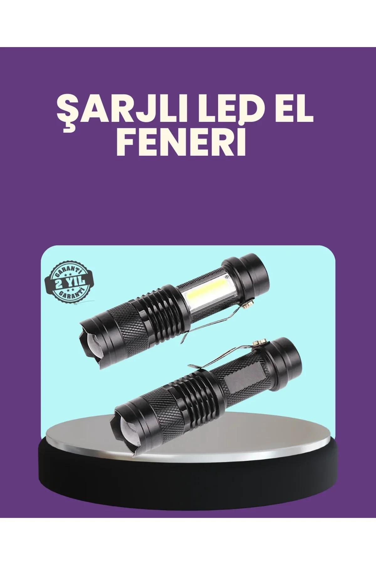 Suya Dayanıklı 4 Modlu Mini Led El Feneri - Just Cheap Store Görsel 2