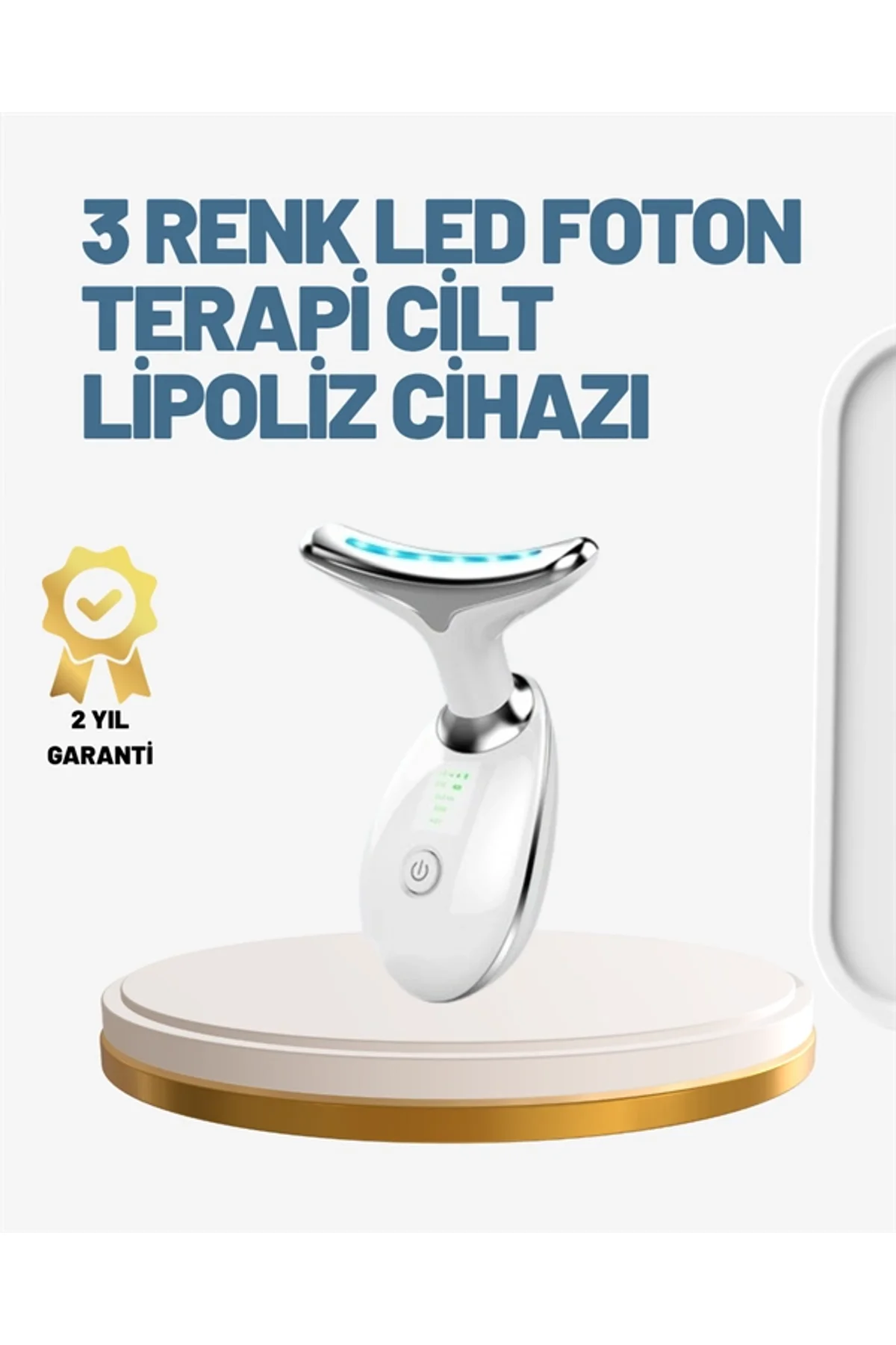 Cilt Yenileyici Şarjlı Güzellik Aleti – Pozitif/negatif İyon, Titreşimli Masaj Ve Kırmızı-mavi-yeşil