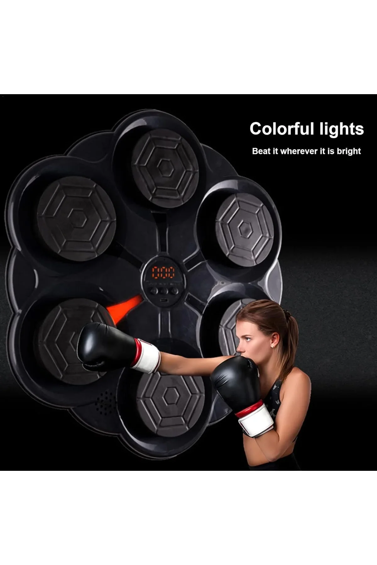 Duvar Boks Makinesi Müzikli Bluetooth Hoparlör Özellikli Led Işıklı Ritimli 9 Mod Seviye Ayarlı Box - Just Cheap Store Görsel 4