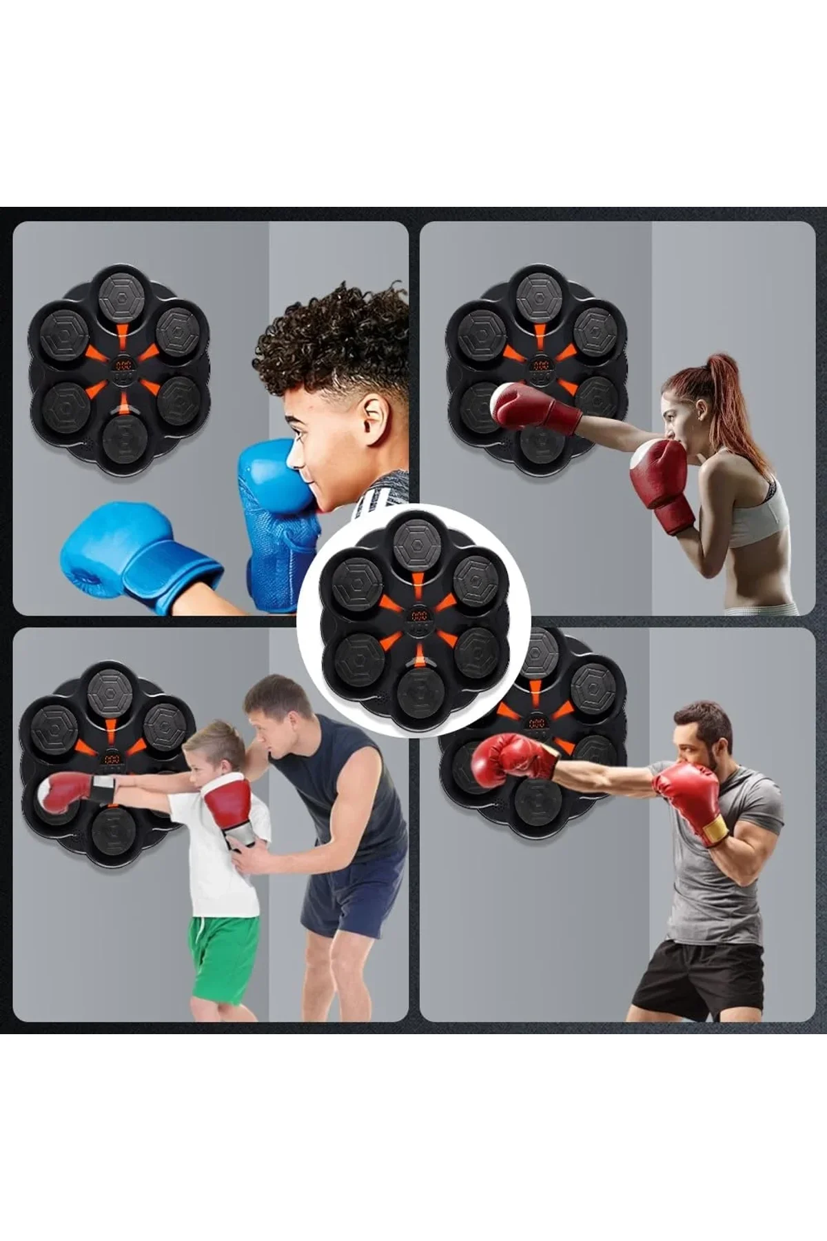 Duvar Boks Makinesi Müzikli Bluetooth Hoparlör Özellikli Led Işıklı Ritimli 9 Mod Seviye Ayarlı Box - Just Cheap Store Görsel 3
