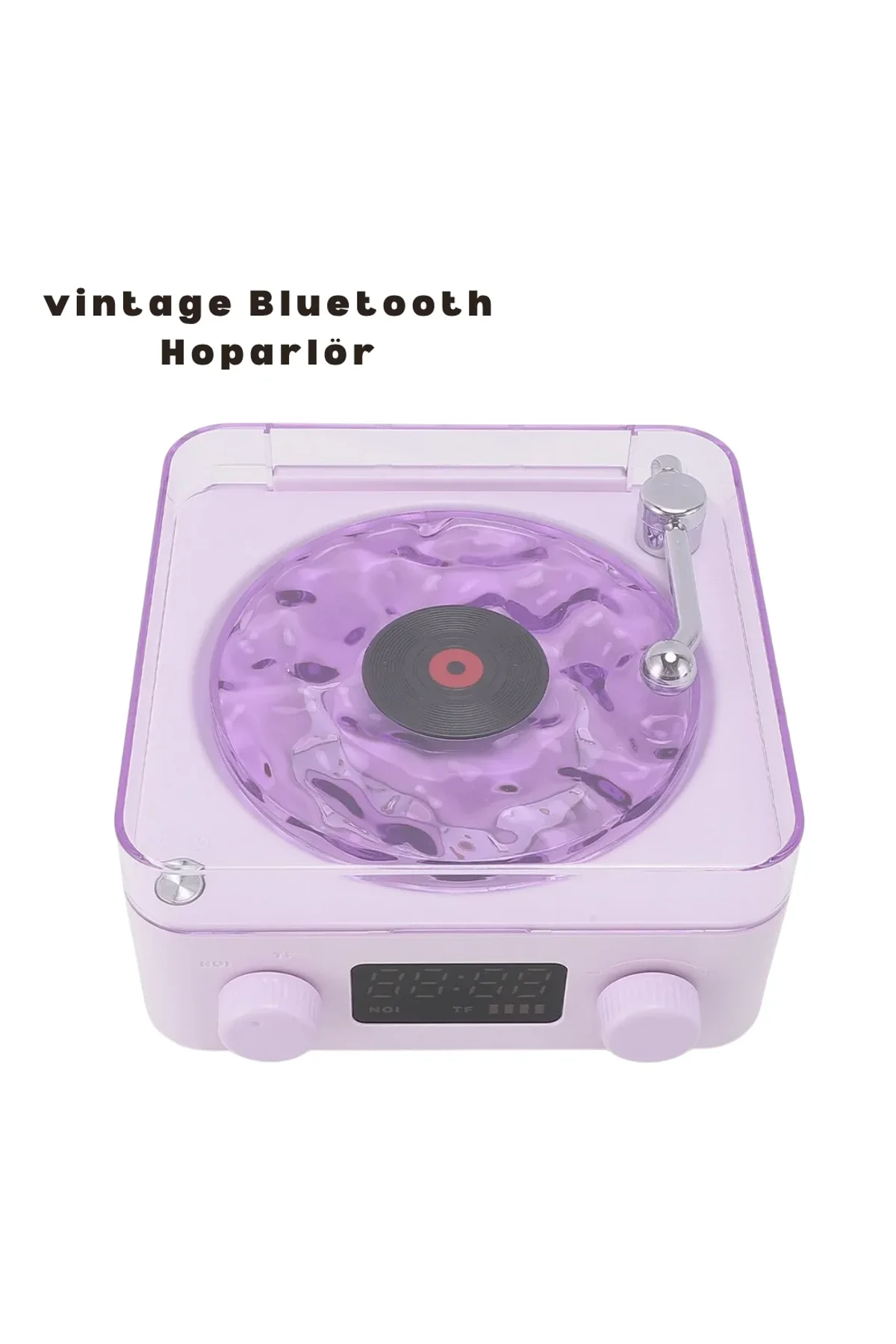 Retro Bluetooth Hoparlör Mor - Just Cheap Store Görsel 2