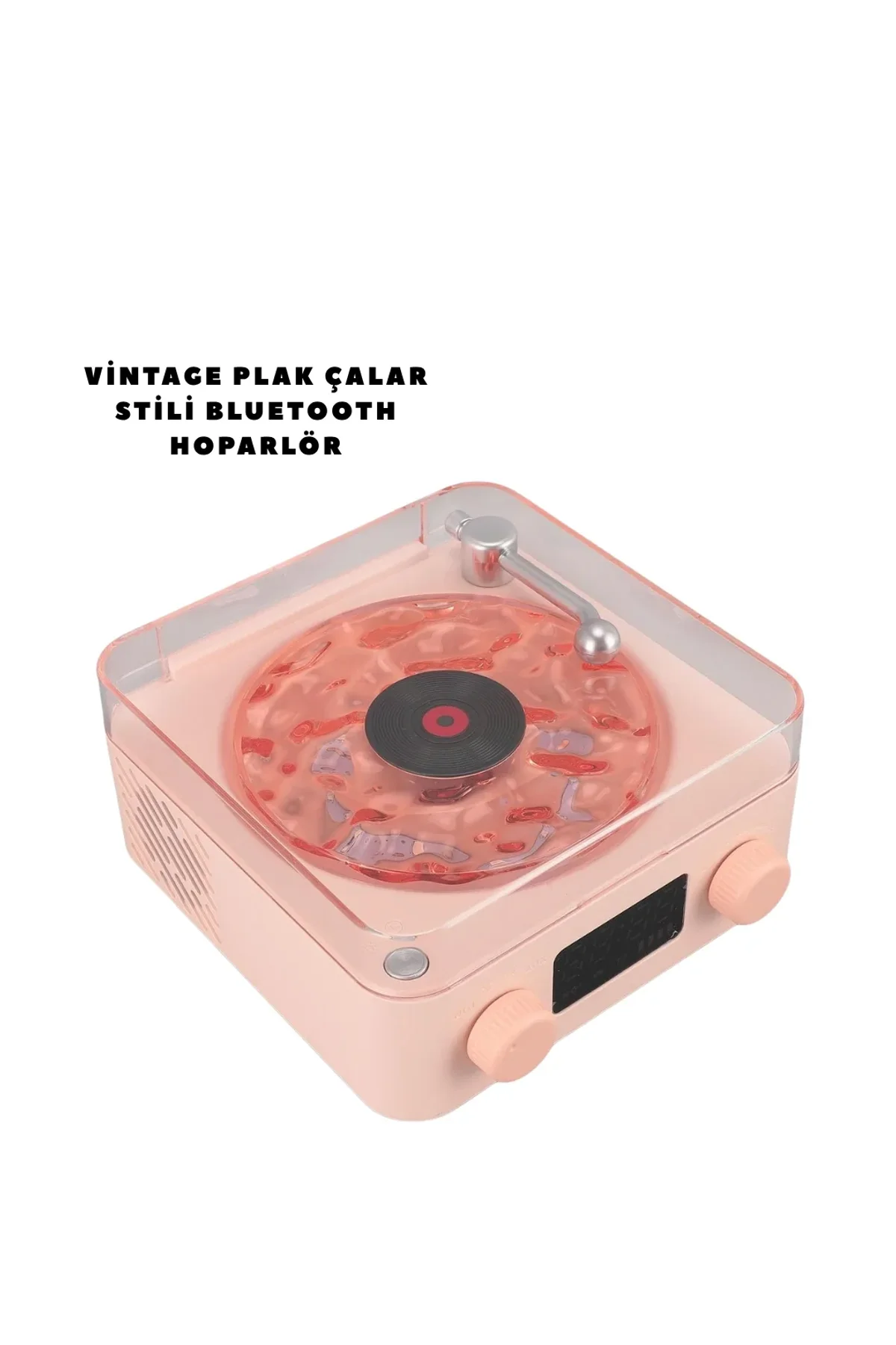 Retro Bluetooth Hoparlör Pembe - Just Cheap Store Görsel 2