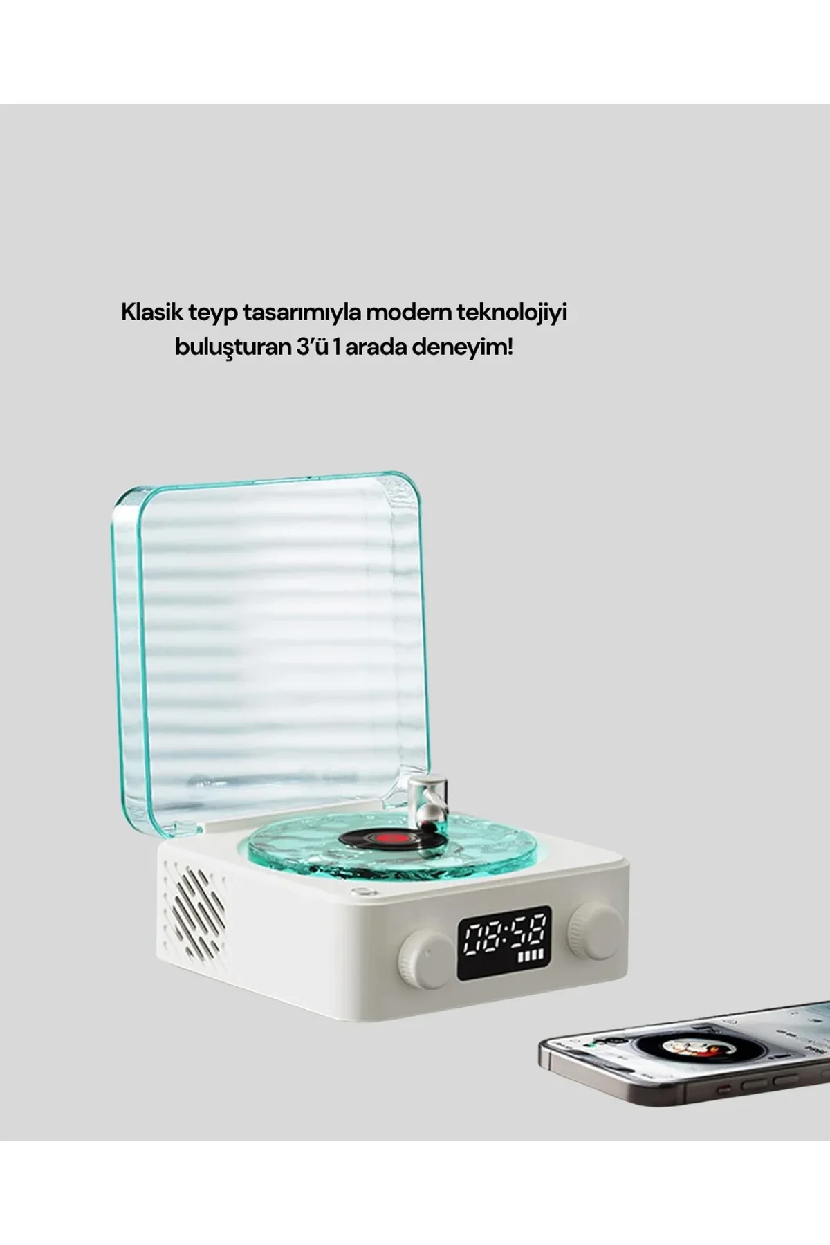 Kablosuz Bluetooth Hoparlör Mavi - Just Cheap Store Görsel 3
