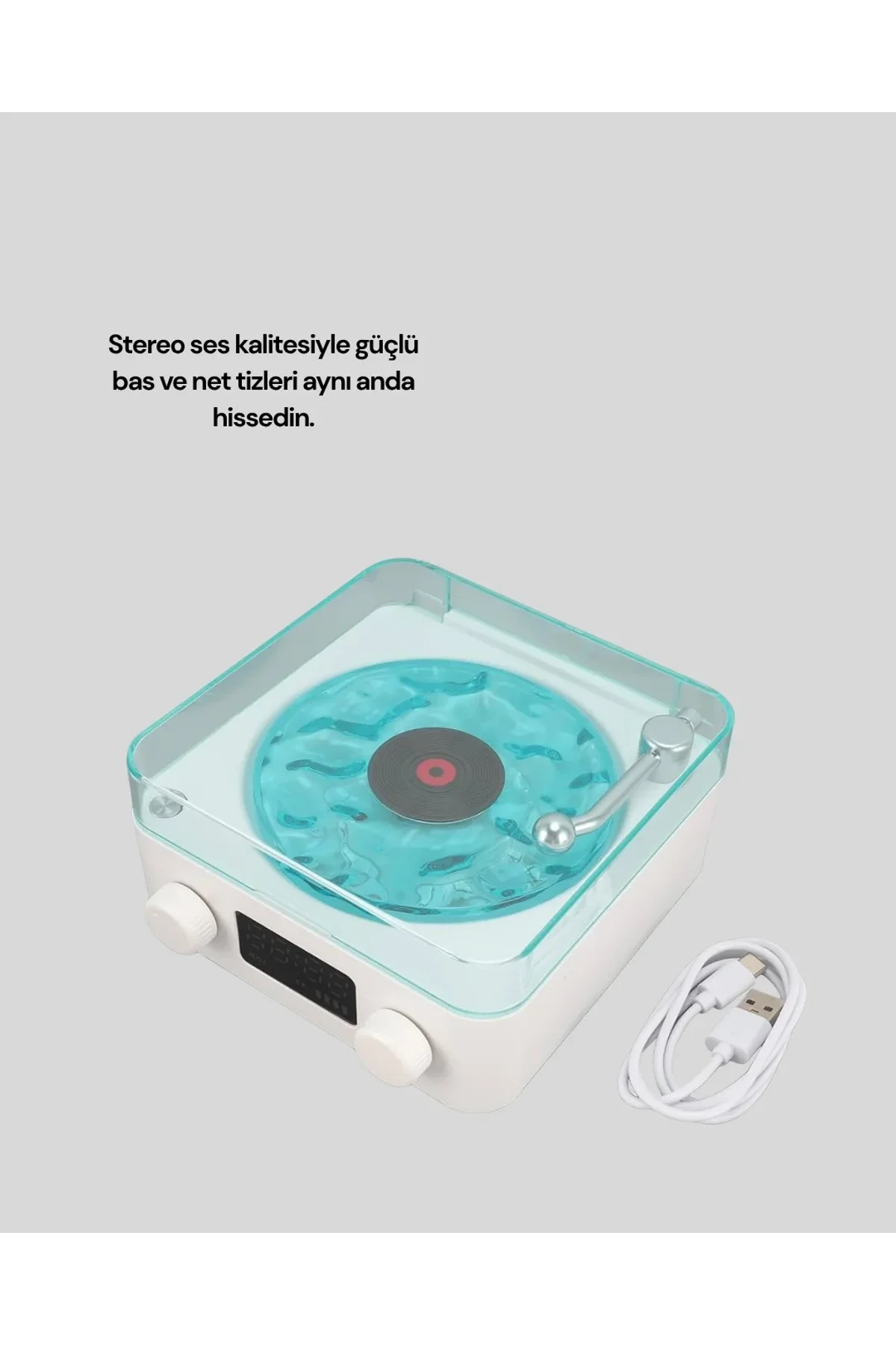 Kablosuz Bluetooth Hoparlör Mavi - Just Cheap Store Görsel 5