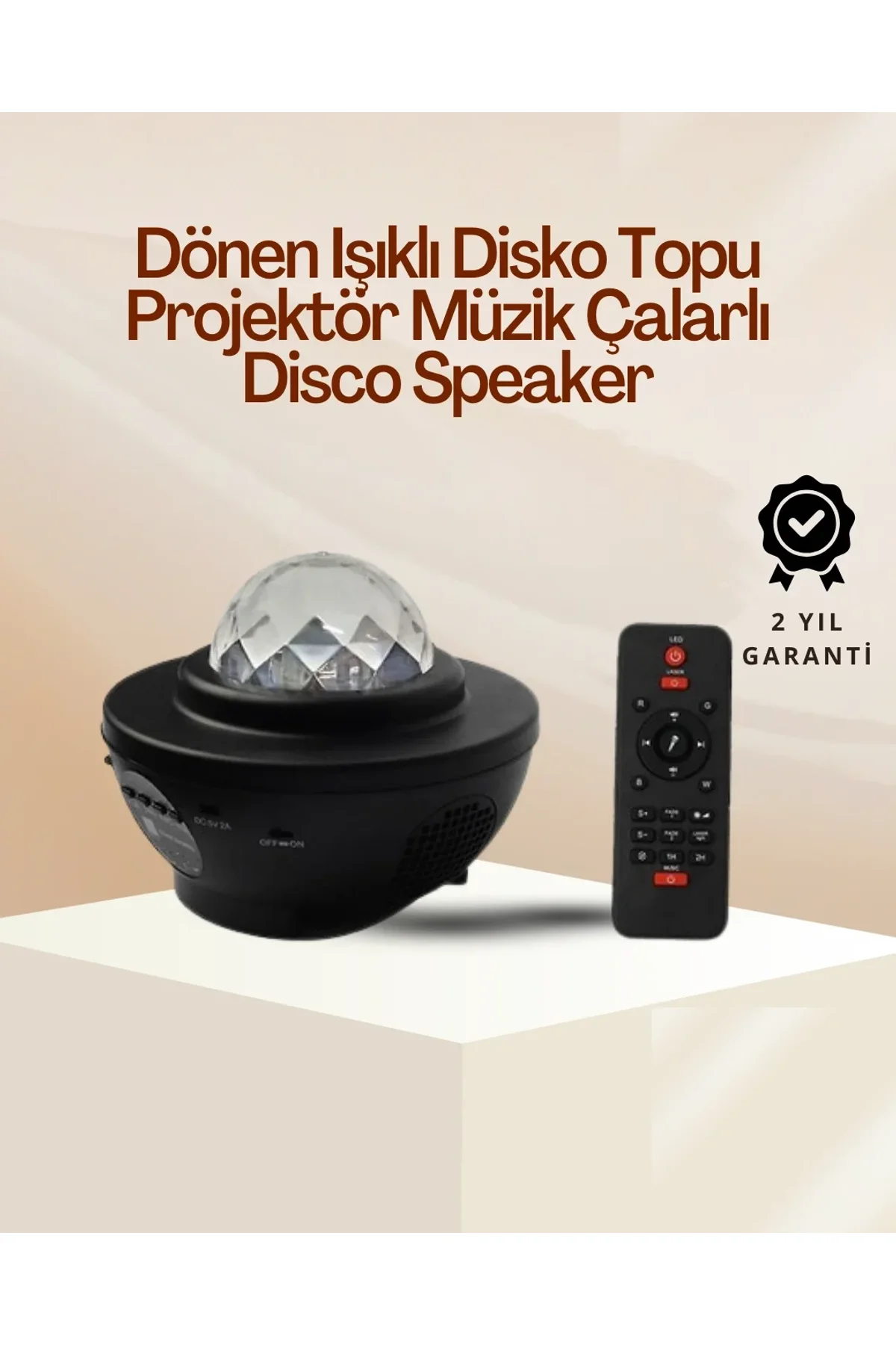 Yıldız &amp; Okyanus Dalga Projektörü – Bluetooth / Usb Hoparlörlü - Just Cheap Store Görsel 2