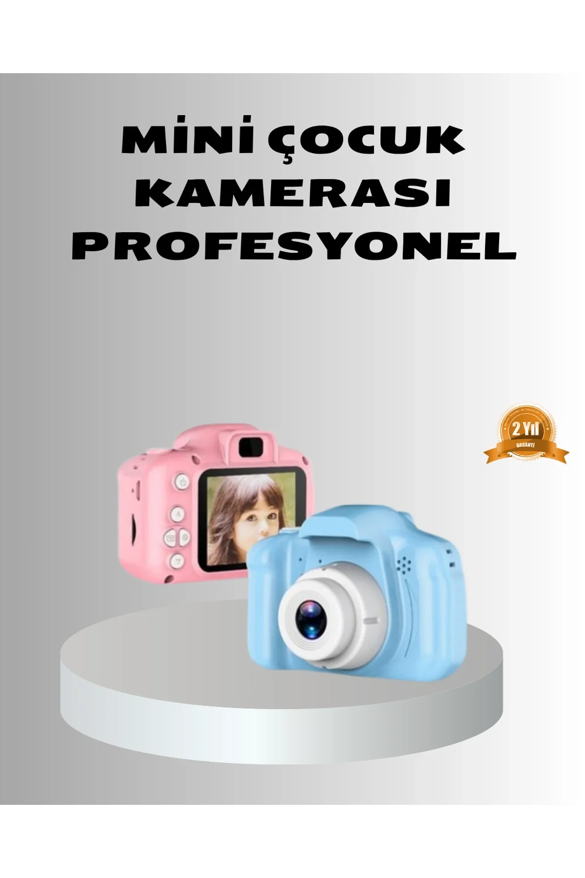8mp Mini Çocuk Fotoğraf Makinesi – Pembe Ses Kaydı Özellikli