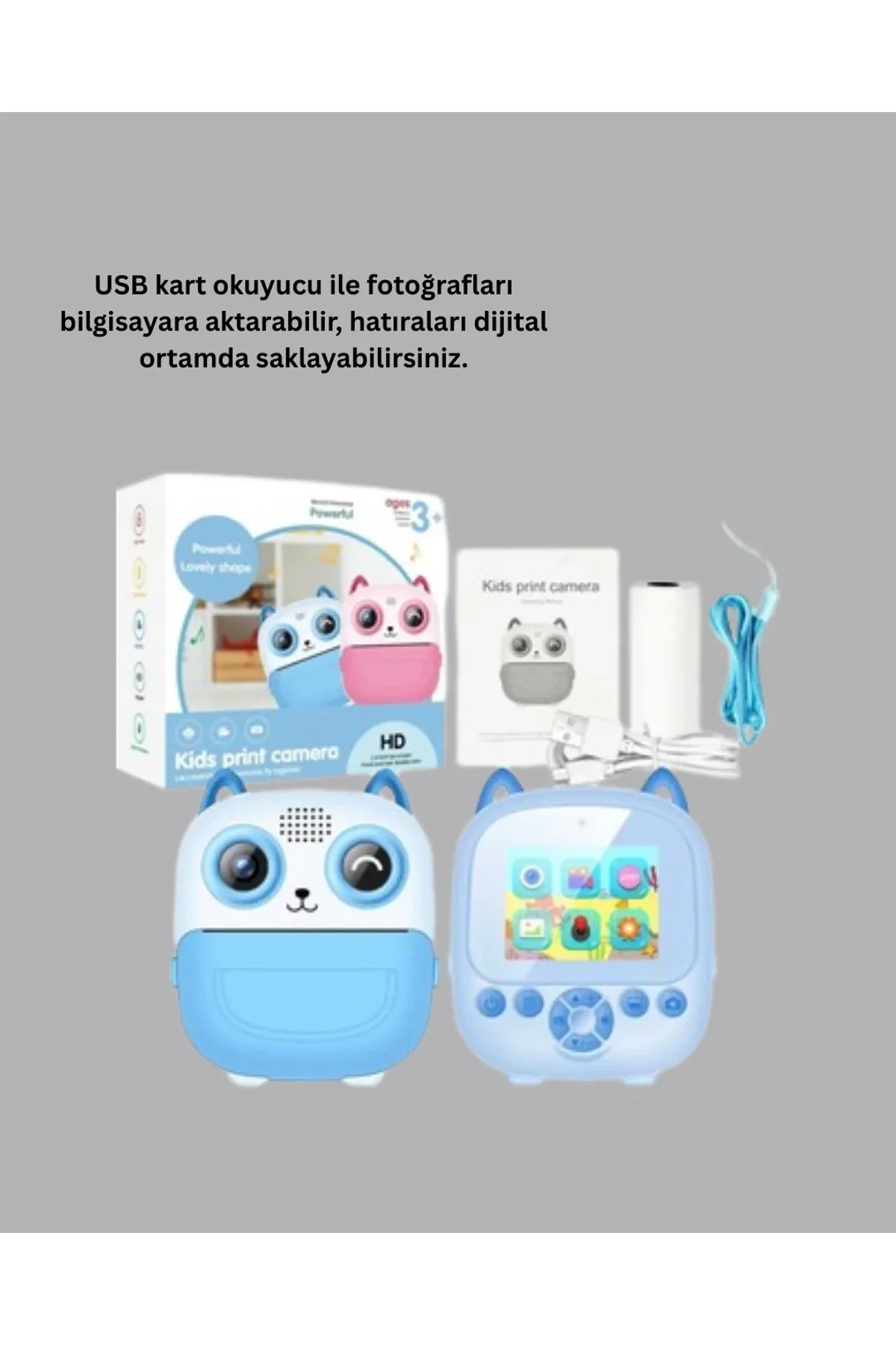 2.4 İnç Ekranlı Çocuk Fotoğraf Makinesi 6x Zoom Özellikli - Just Cheap Store Görsel 5