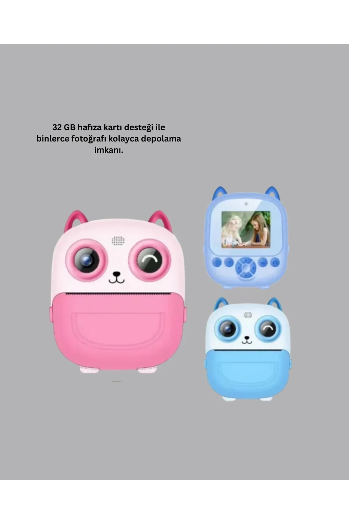 2.4 İnç Ekranlı Çocuk Fotoğraf Makinesi 6x Zoom Özellikli - Just Cheap Store Görsel 3