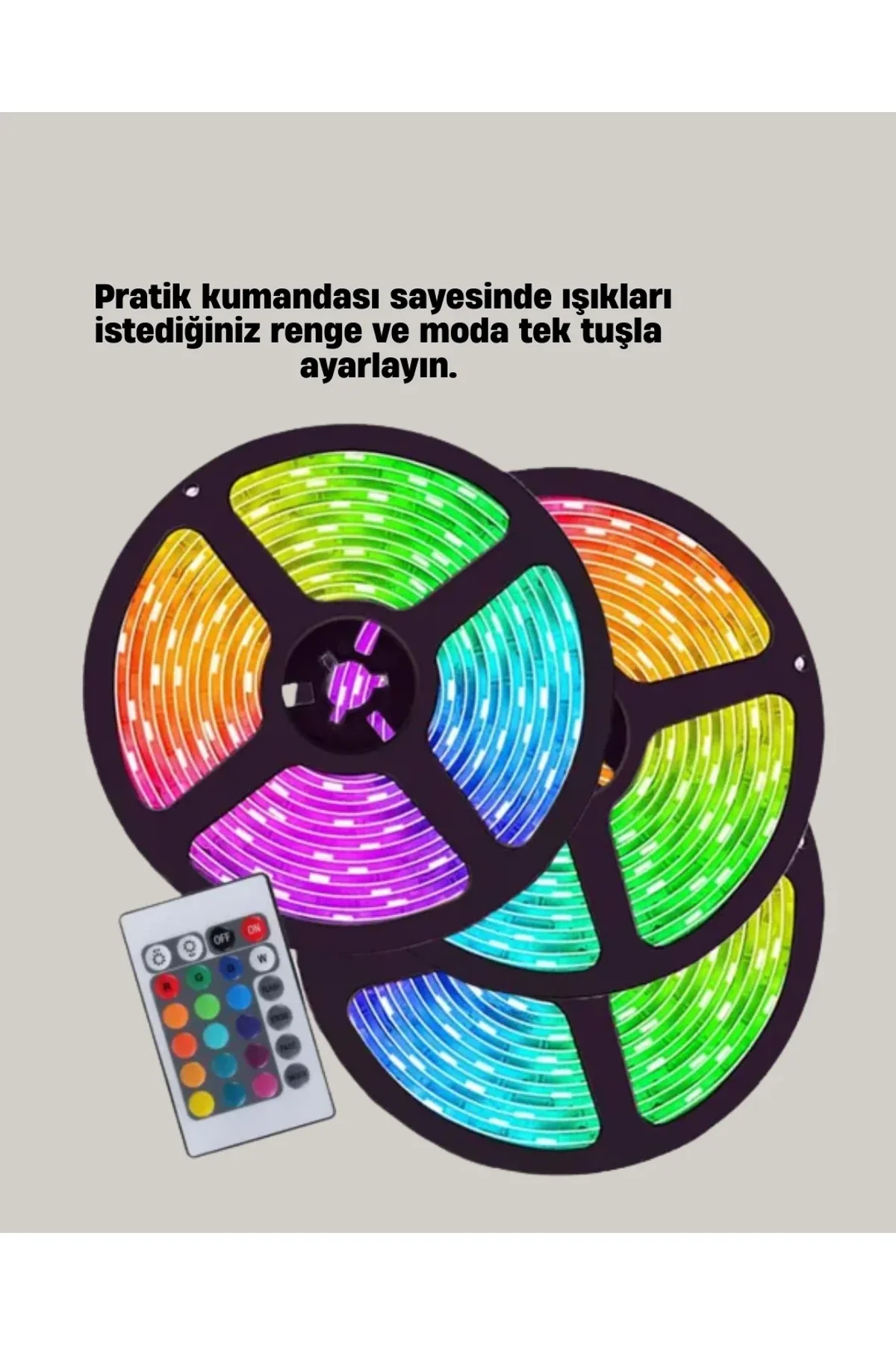 Müziğe Duyarlı Renkli Smart Şerit Led Işık Usb Bağlantılı Ambiyans Aydınlatma - Just Cheap Store Görsel 3